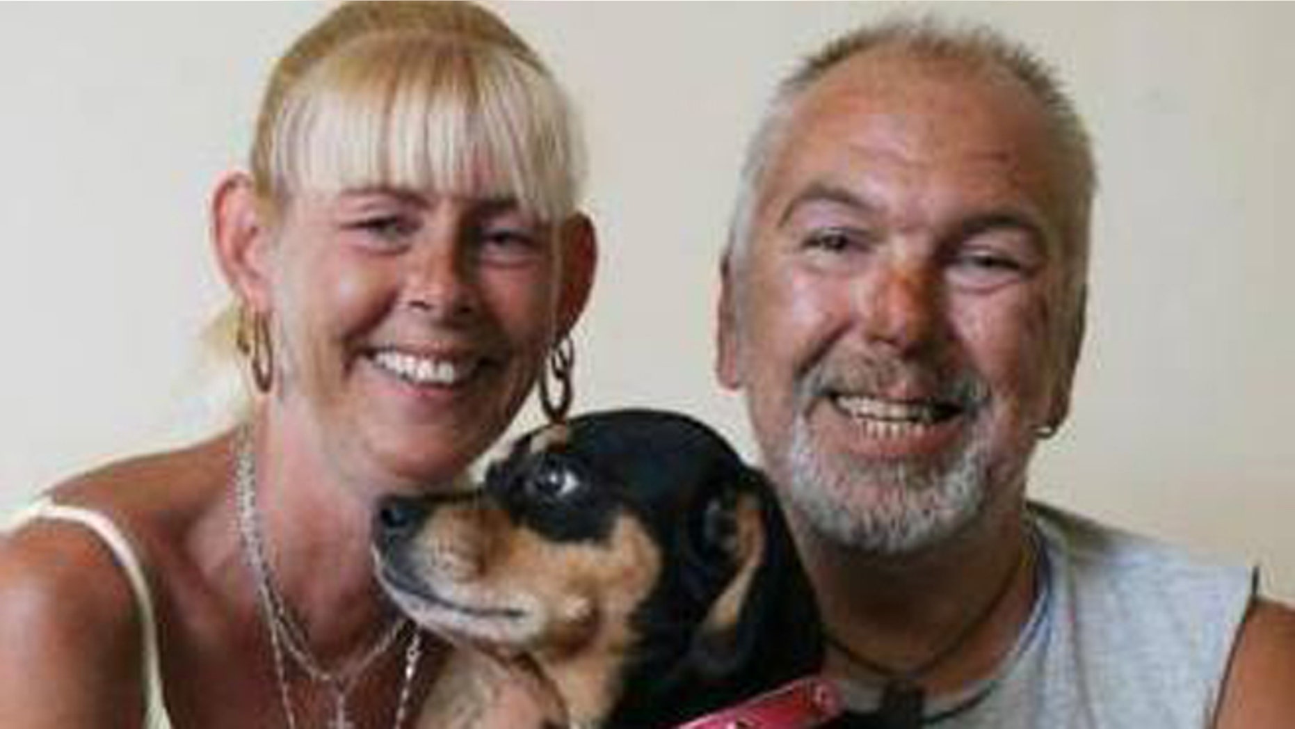 Rose Banks and John Middleditch, who lost his limbs to flesh-eating bacteria.
