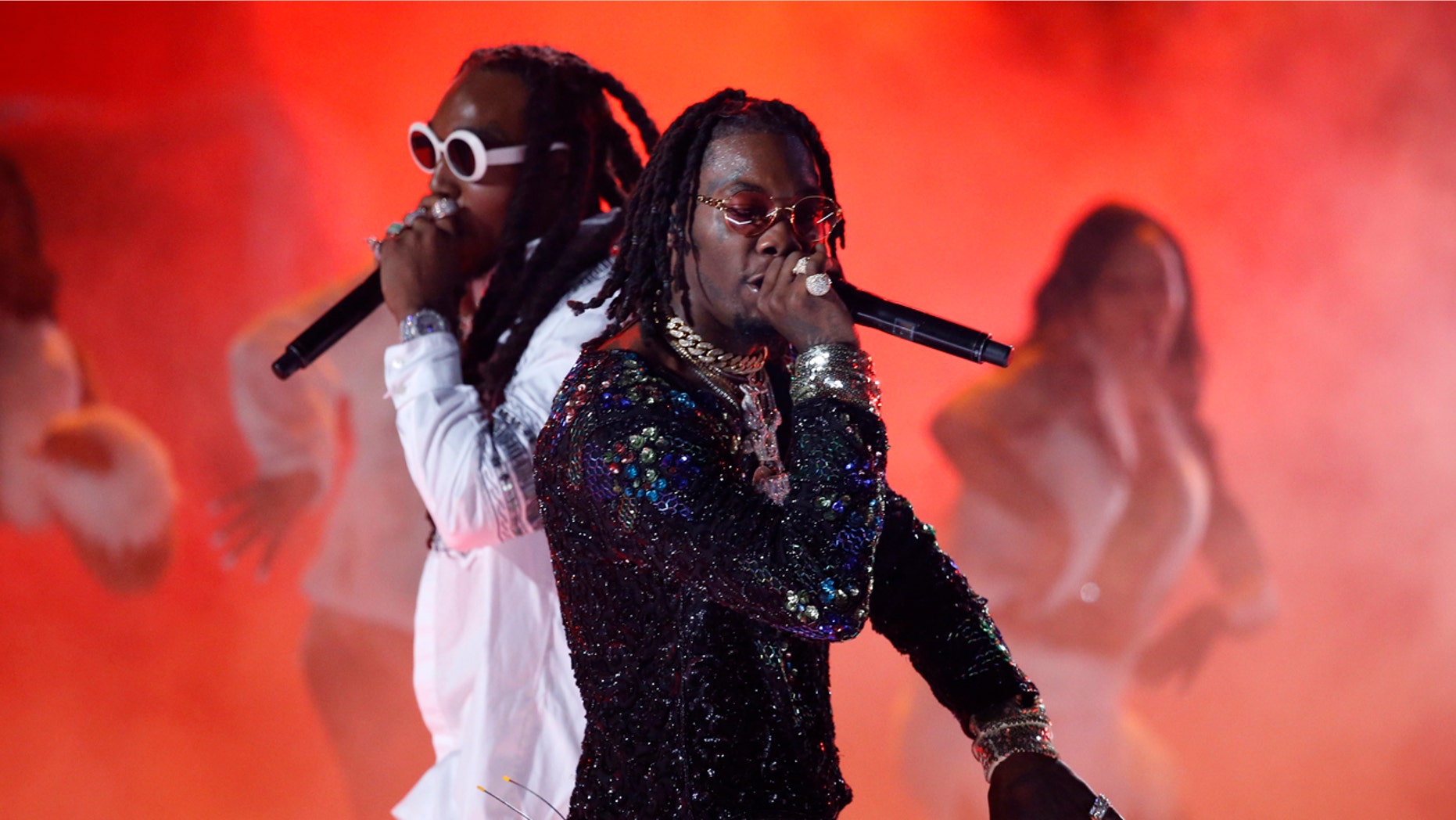 Migos performs at the 2017 BET Awards in Los Angeles.