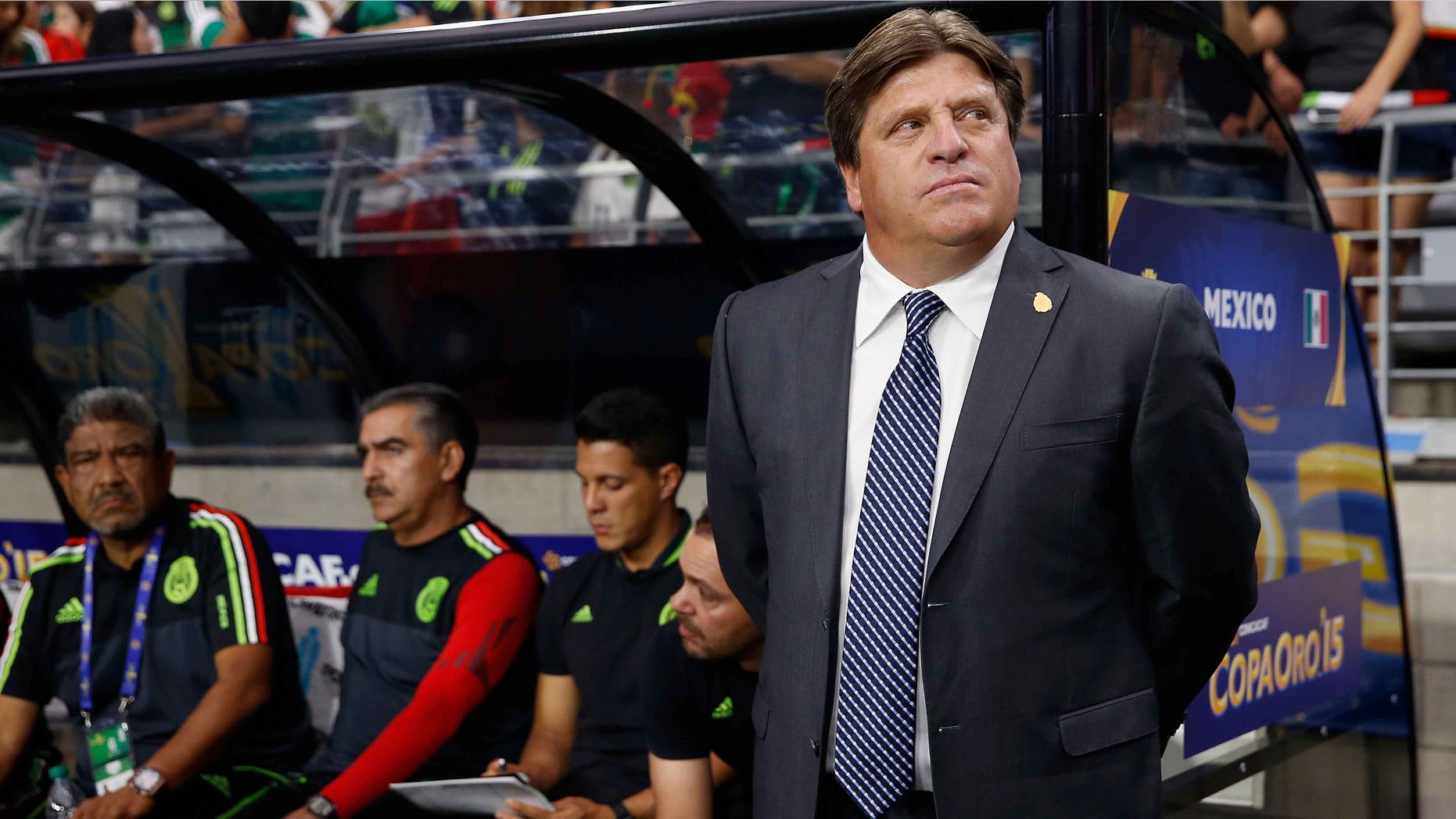 Miguel Herrera during the 2015 CONCACAF against Guatemala on July 12, 2015 in Glendale, Arizona.
