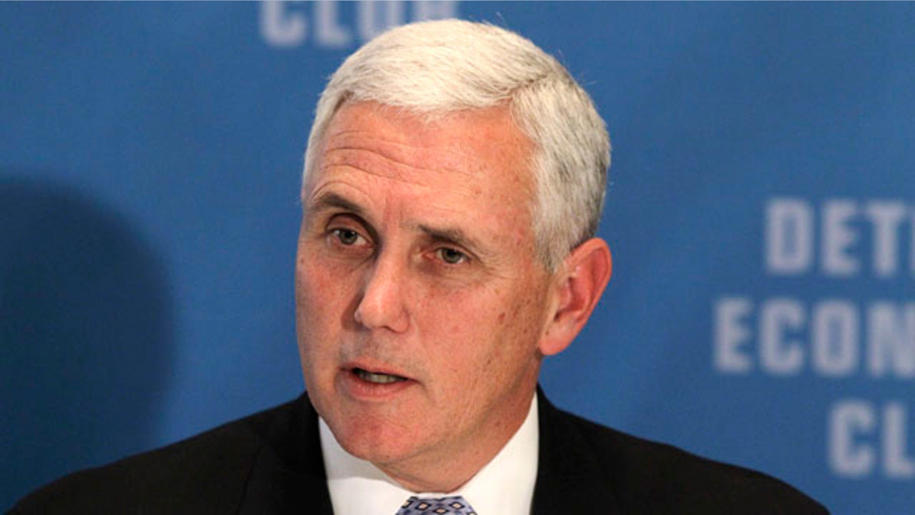 File: Nov. 29, 2010: Then-Rep. Mike Pence, R-Ind., at the Detroit Economic Club in Birmingham, Mich.