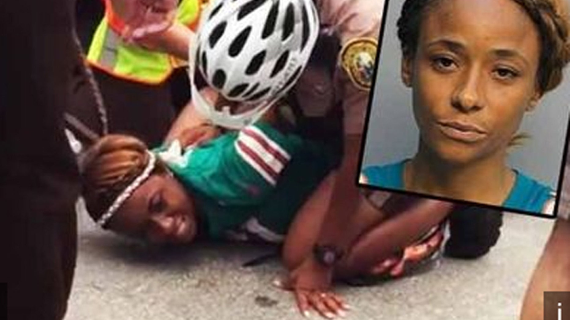 Miko Grimes was arrested before one of her husband's games last September. (Associated Press)