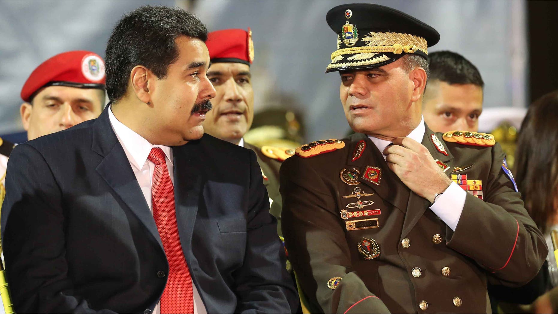 Venezuela's President Nicolas Maduro and his Defense Minister Gen. Vladimir Padrino, in a 2014 file photo.