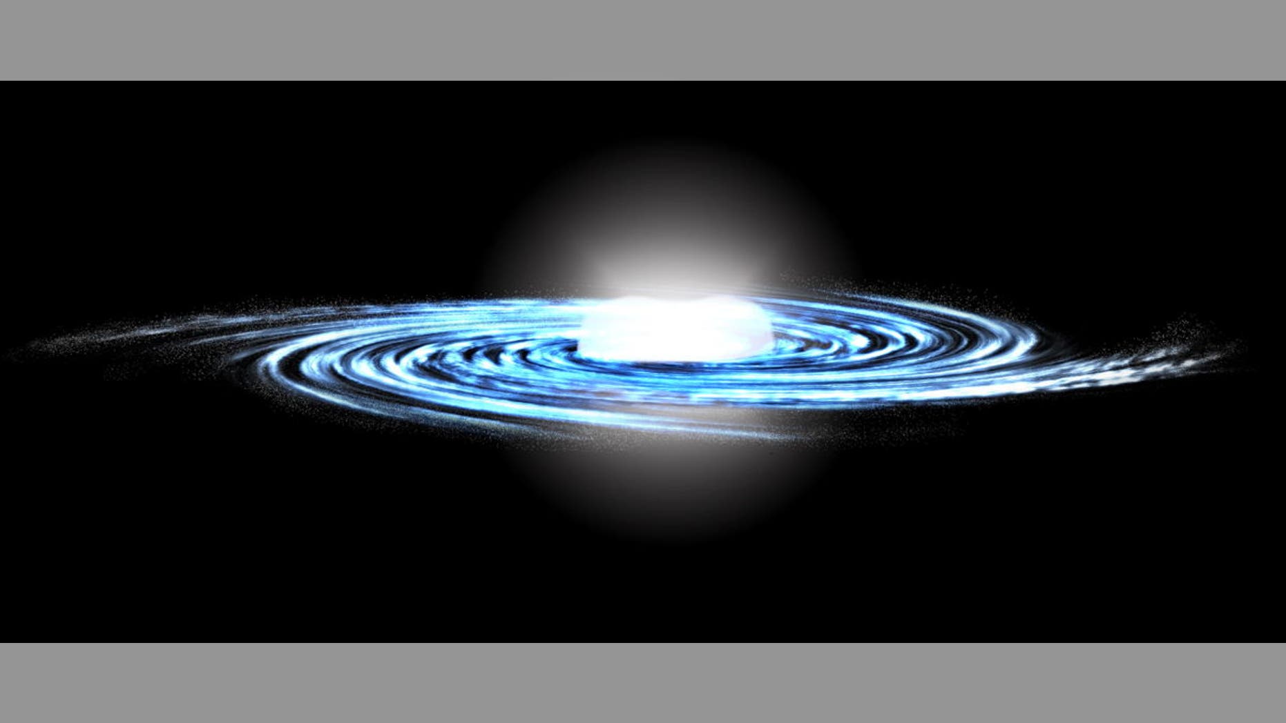 An artist's illustration of our Milky Way galaxy with a bulge of ancient stars at its core