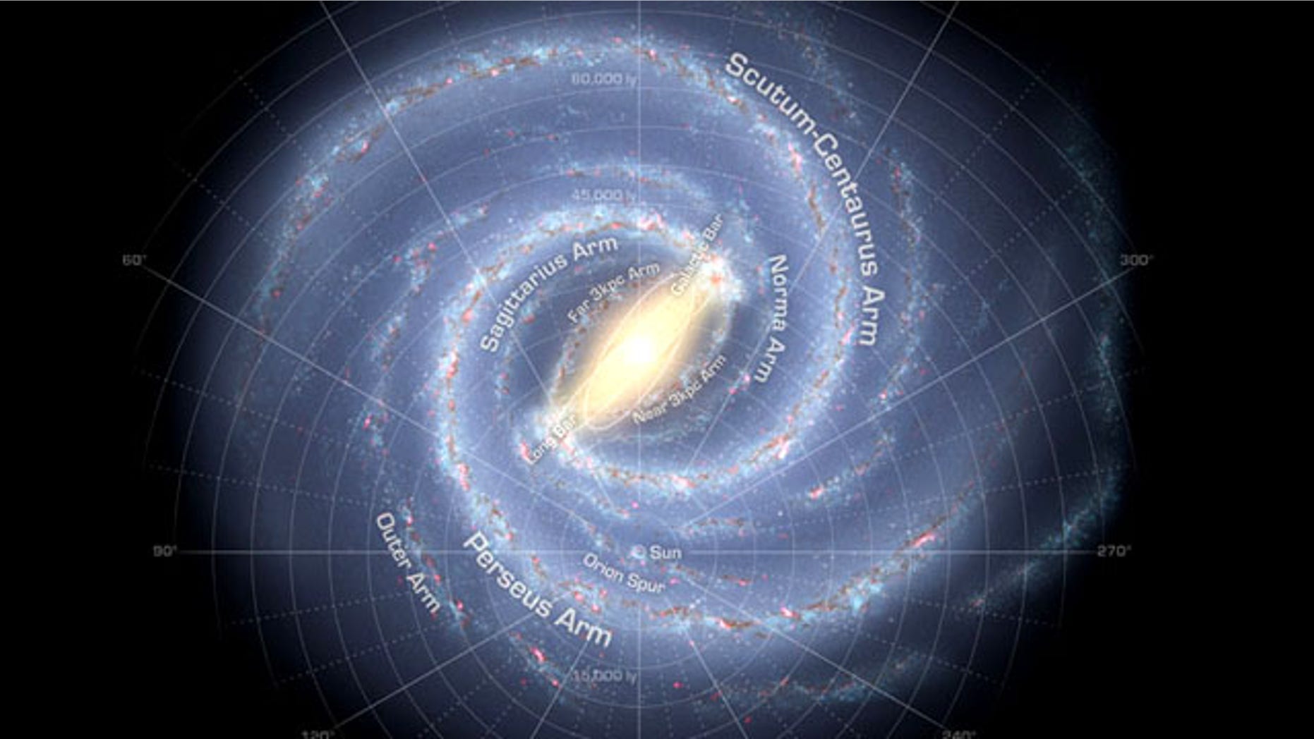 Newly-discovered star-forming regions are concentrated at the end of the Milky Way's central bar and in the spiral arms.