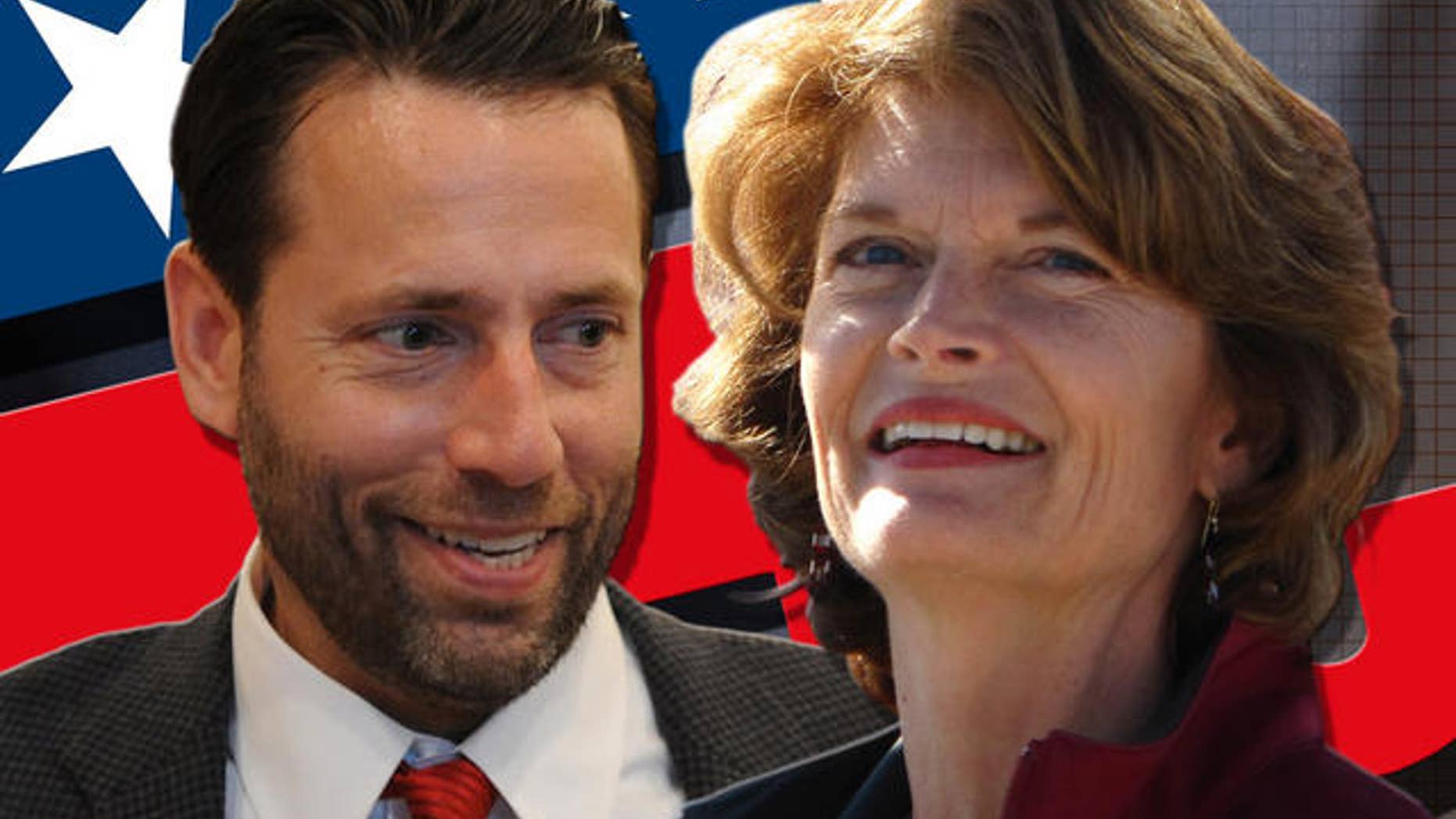 Republican candidate for U.S. Senate Joe Miller, center, smiles as he visits with supporters in Anchorage, Alaska Tuesday Aug. 24, 2010. ( AP Photo/Michael Dinneen)