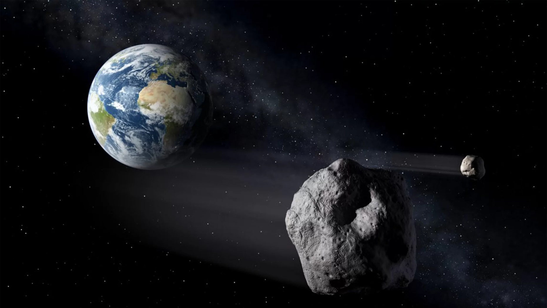 File image - Earth is surrounded by a host of asteroids, some of which may temporarily become "minimoons."