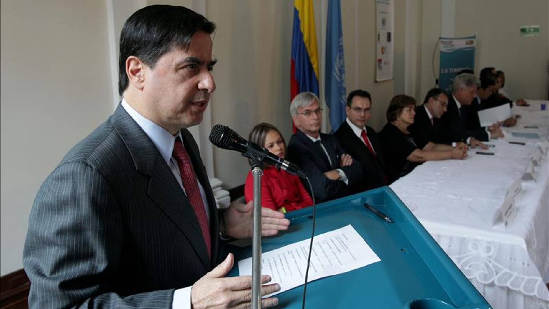 Colombian Interior Minister Juan Fernando Cristo.