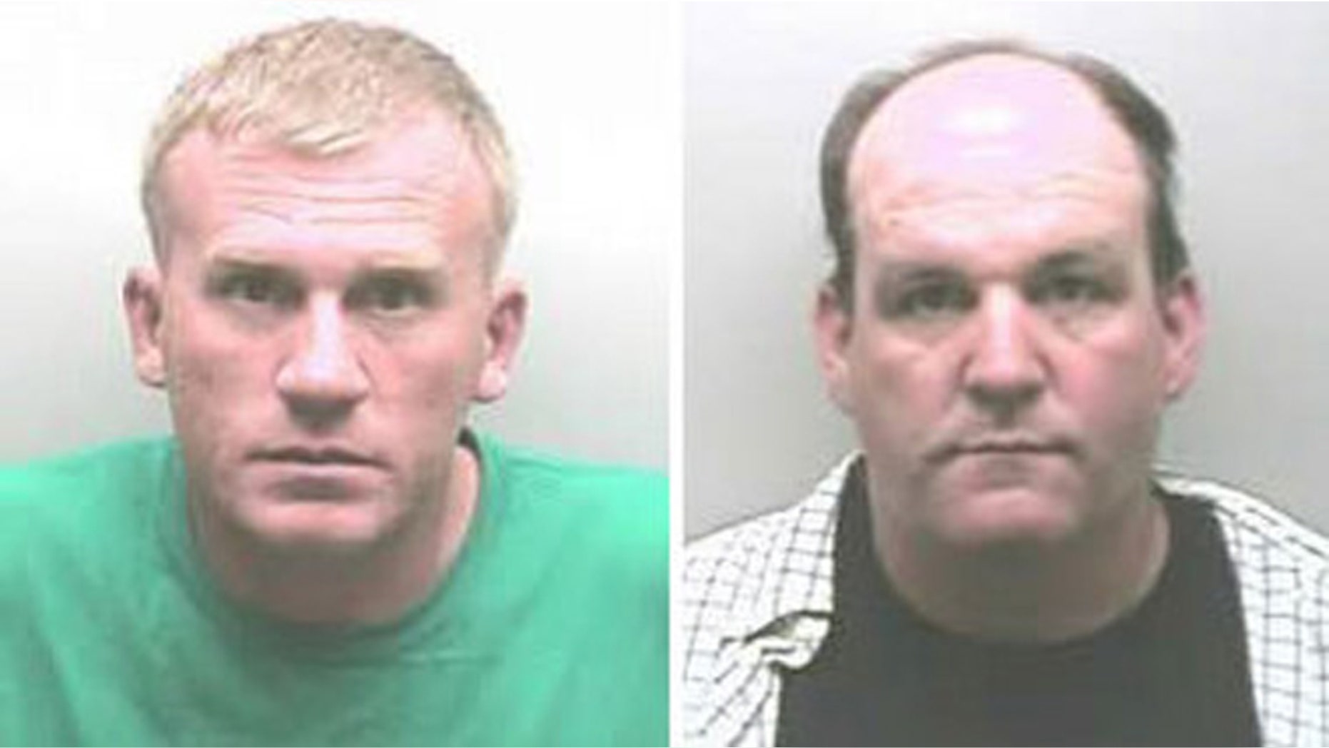 Gary Minor Jr., left, and Robert Gillaspie who aroused suspicions by winning six local tournaments in a row, also had their fishing and hunting licenses revoked and were banned from future fishing competitions. (Marshall County Sheriff's Office)