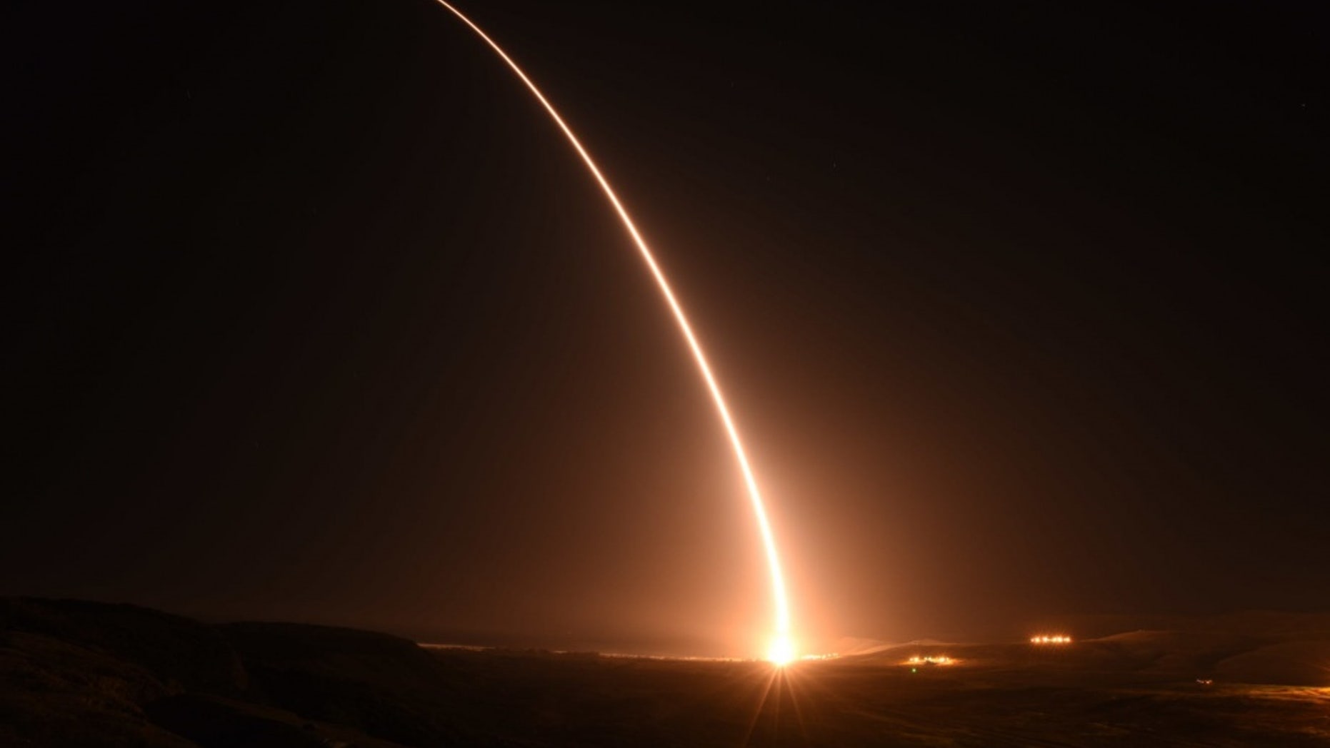 File photo - An unarmed U.S. Air Force Minuteman III intercontinental ballistic missile launches during an operational test at 1:23 a.m. Pacific Daylight Time Monday, May 14, 2018, at Vandenberg Air Force Base, Calif. (U.S. Air Force photo by Airman Aubree Milks)