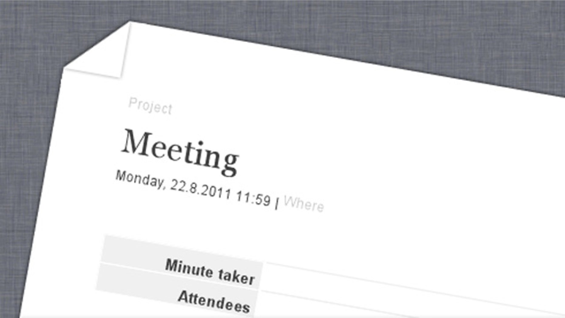 Take notes and share them right away on minutes.io