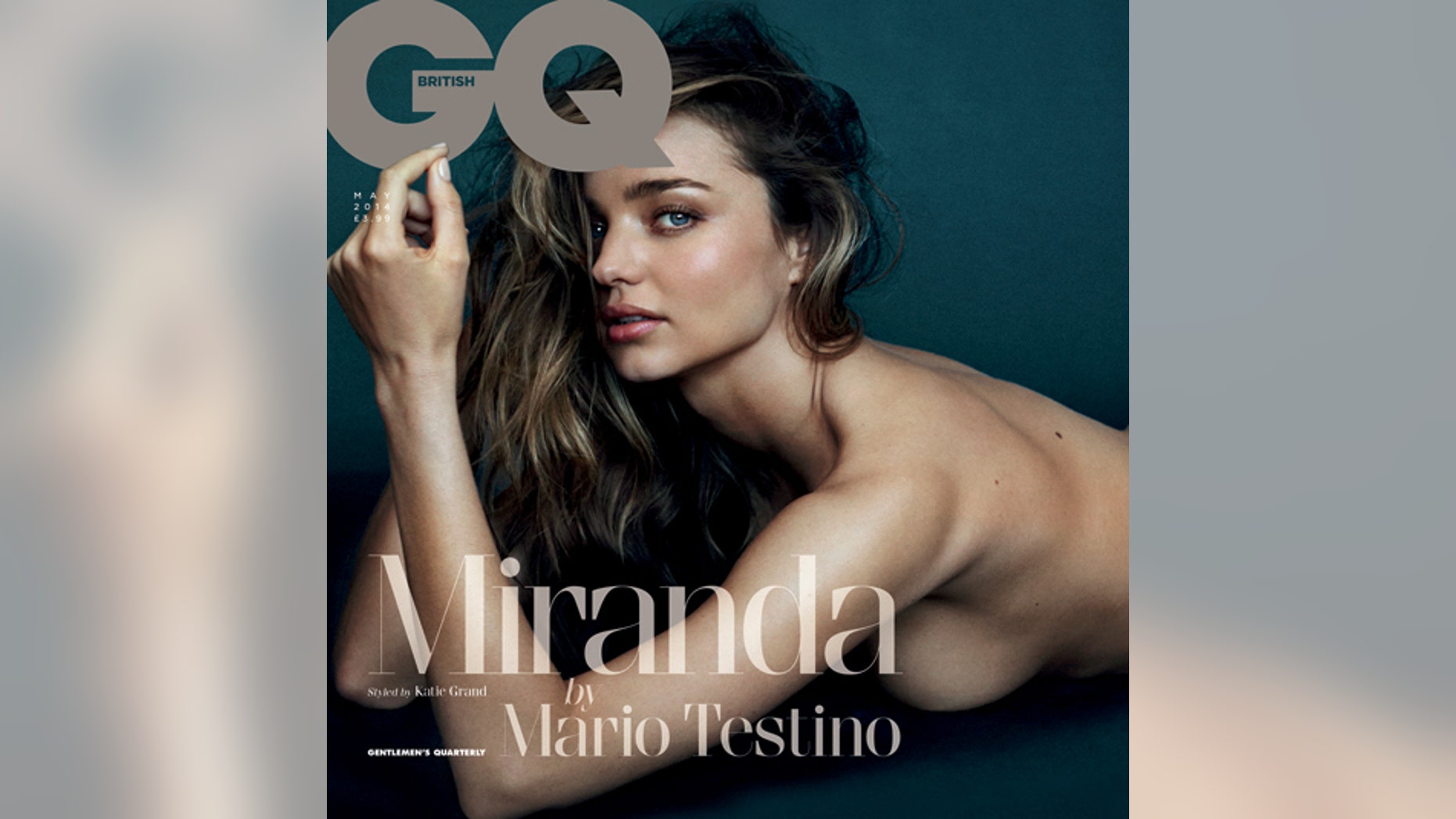 Miranda Kerr appears in the May issue of British GQ.