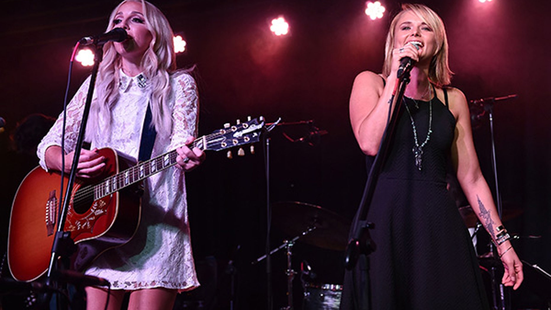 Ashley Monroe (left) claims Miranda Lambert (right) didn't like her when they first met.