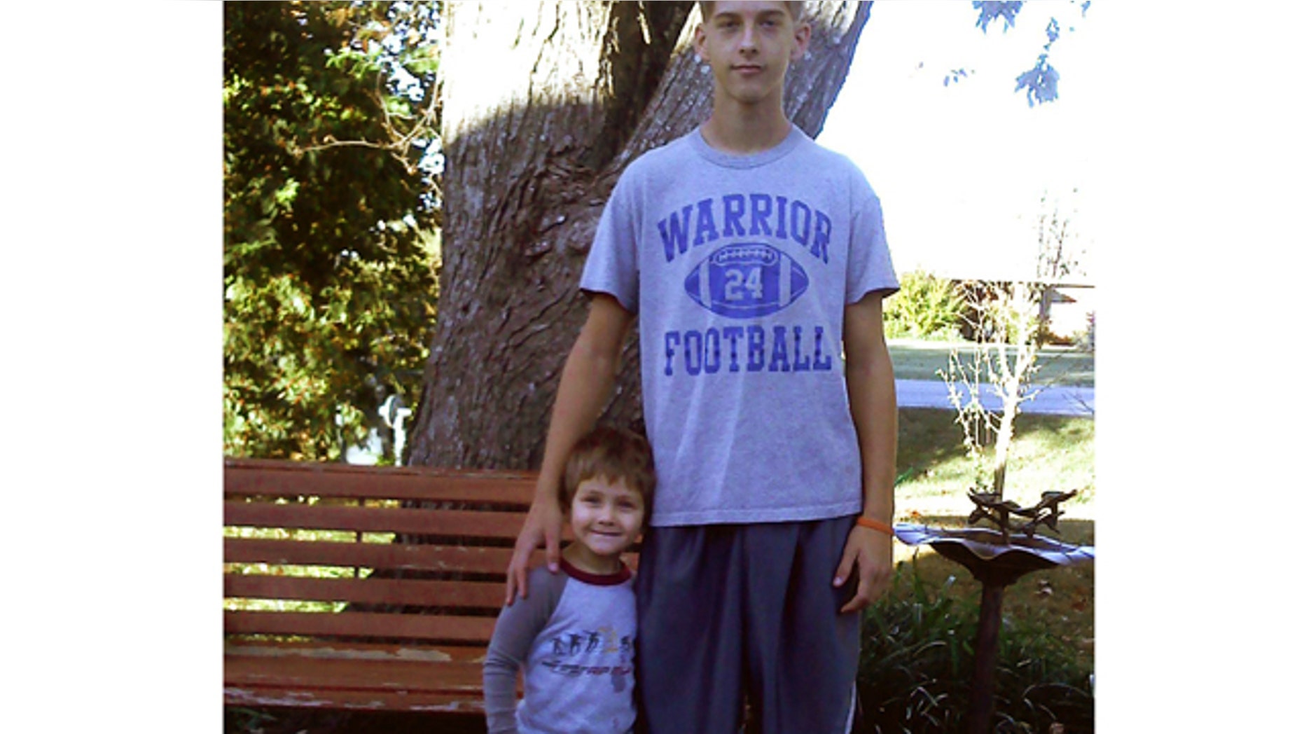 This 2011 photo provided by Joey Dawson shows Dawson and his nephew Caleb Linn.