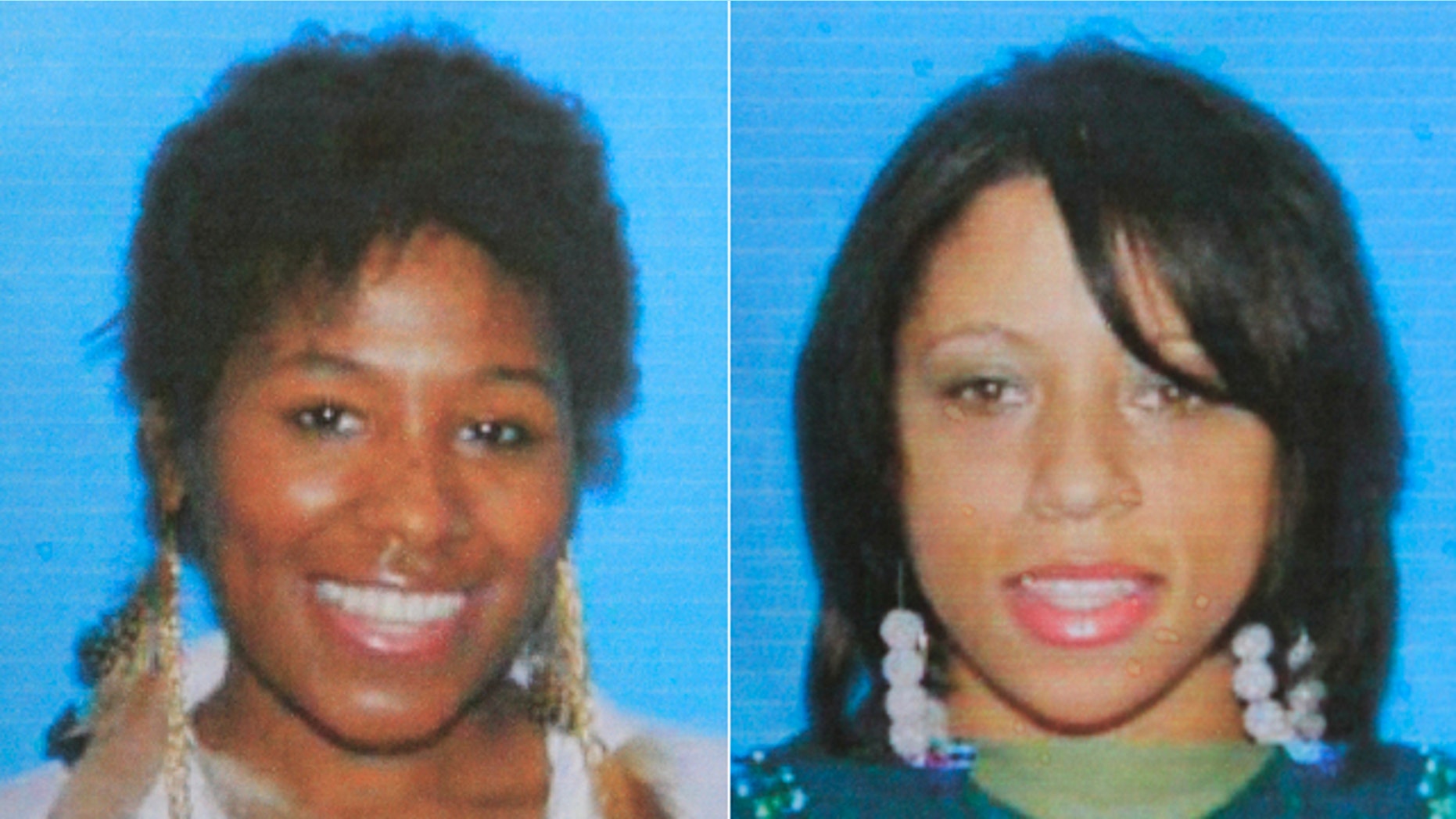 These undated file photos provided by te Hamtramck, Mich., police show Abreeya Carol Brown, left, and her friend, Ashley Conaway.