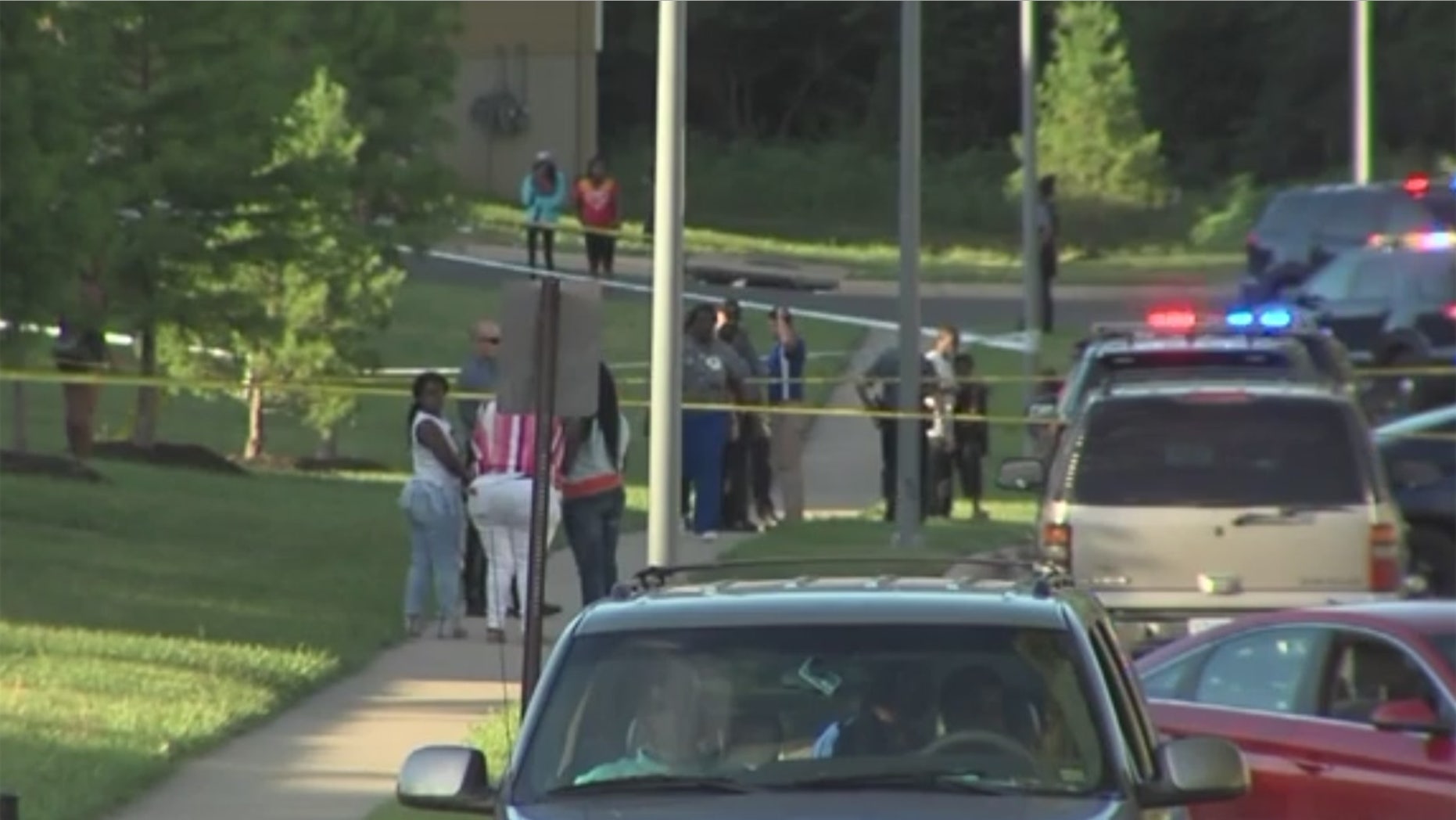 A young child has been hospitalized after they were shot by another child at a Kansas City playground.