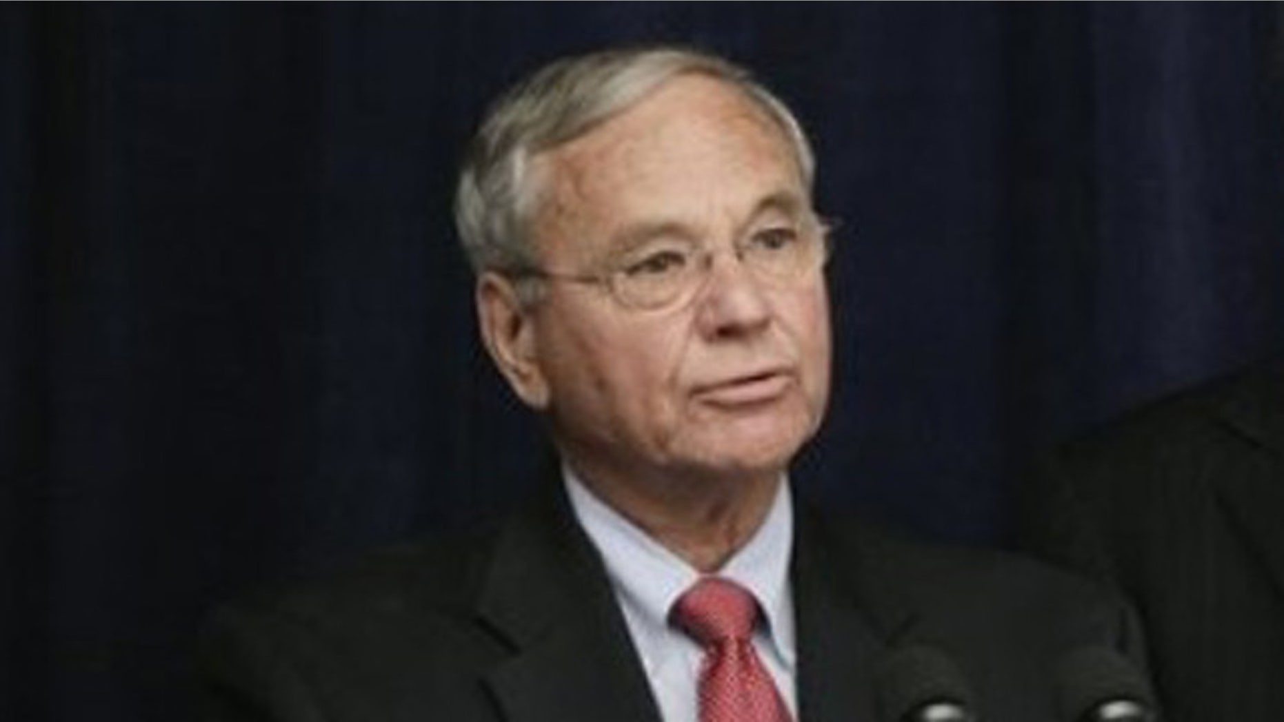 In this Nov. 16, 2009, file photo, Rep. Harry Mitchell is shown at a community meeting at Phoenix Sky Harbor International Airport. (AP Photo)