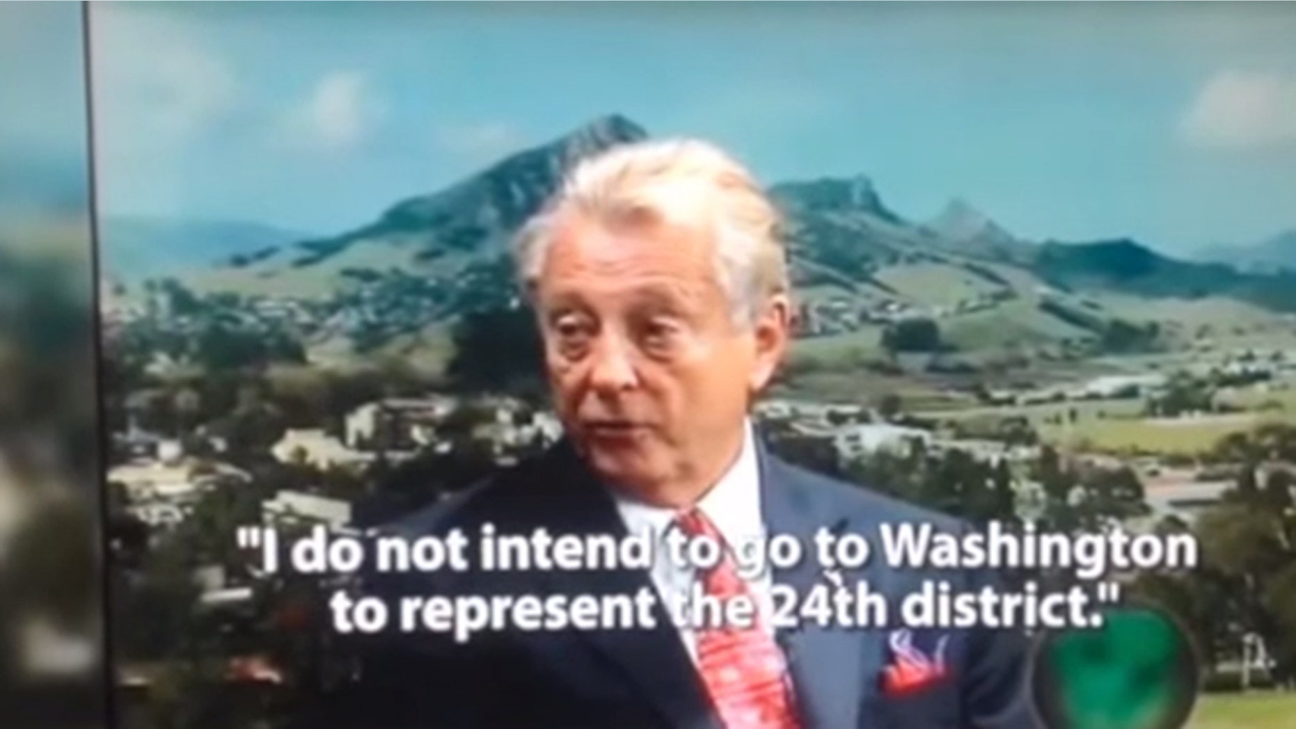 Shown here is a screenshot of a campaign ad run against congressional candidate Chris Mitchum, and re-posted in a video by the Mitchum campaign.