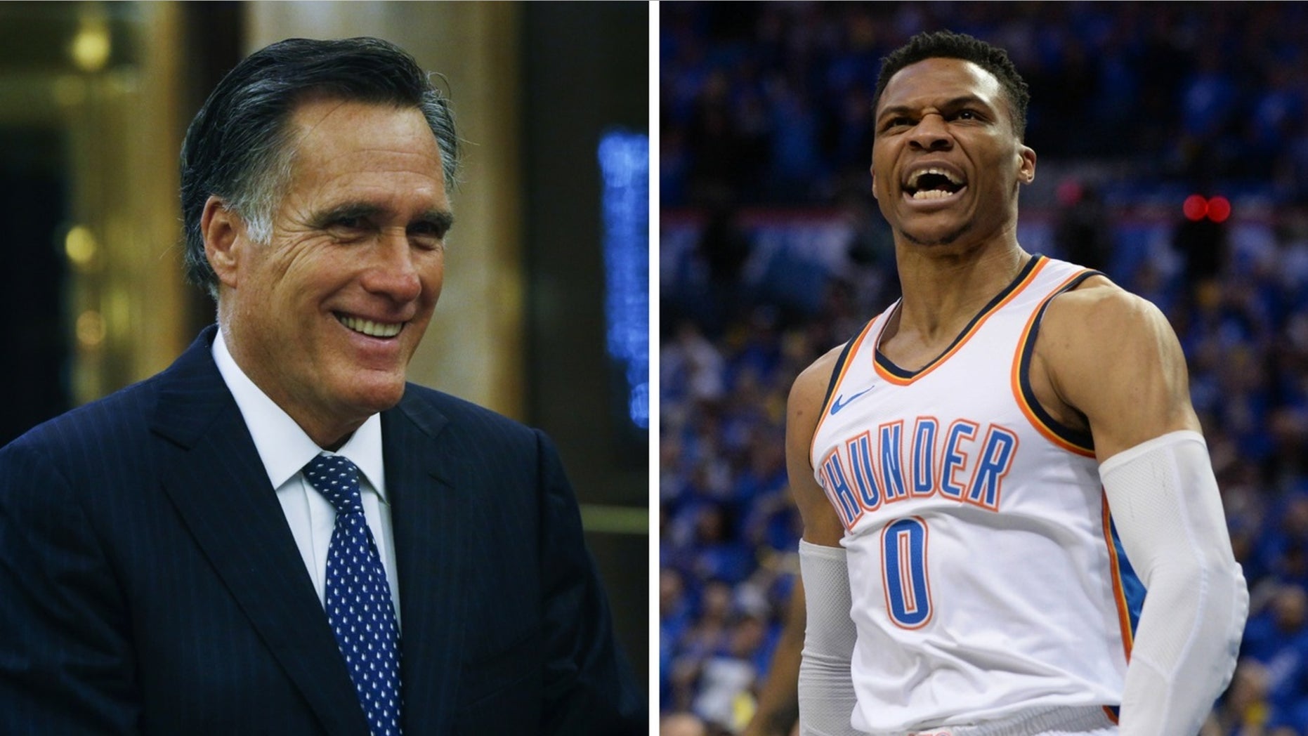 Mitt Romney was spotted at the Utah vs. Thunder game and taunted NBA star Russell Westbrook when he received his fourth foul call.