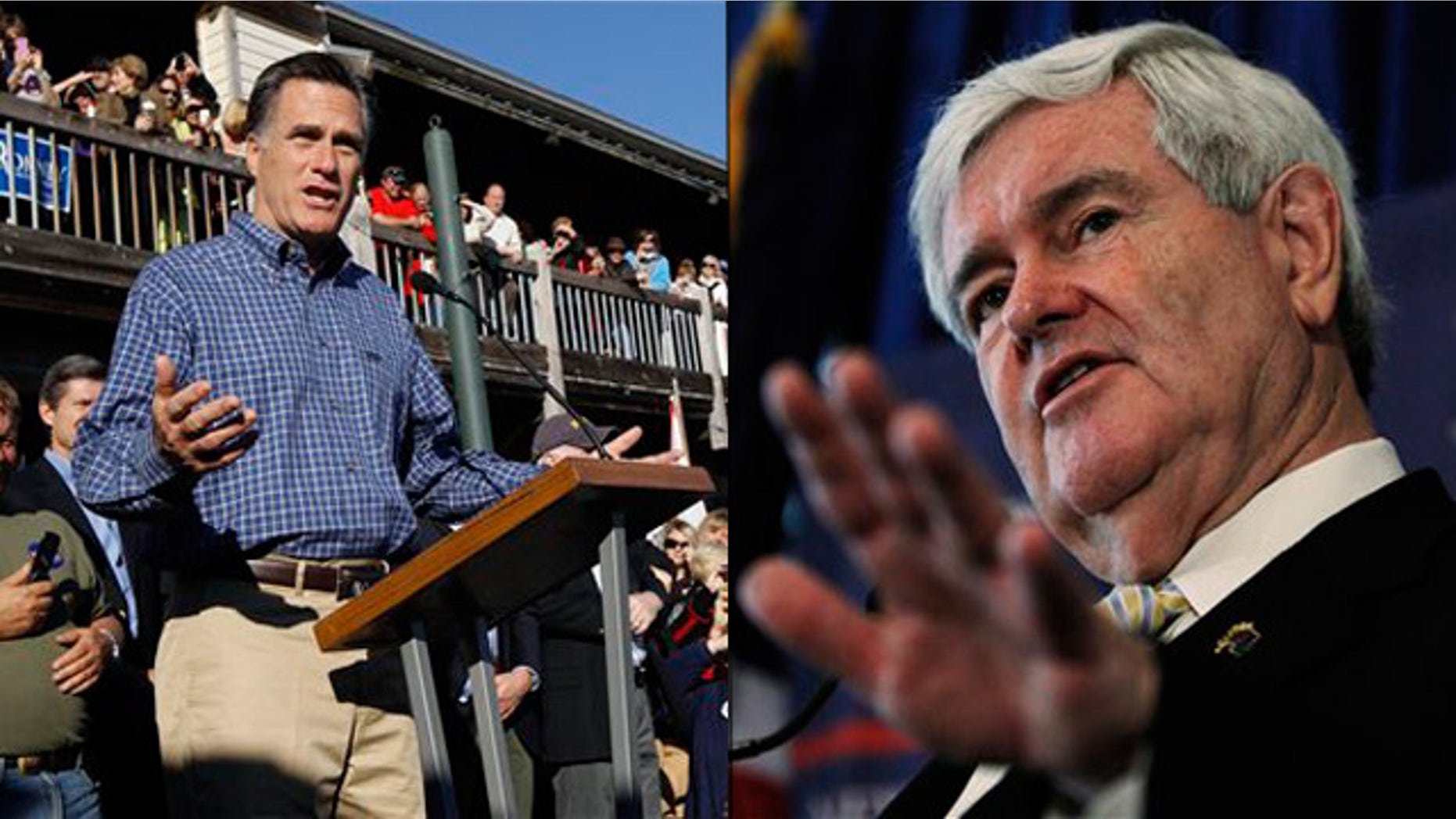 Jan. 28: Mitt Romney Newt Gingrich campaign in Florida.