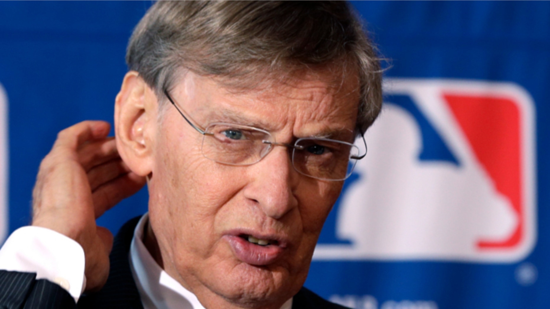 Aug. 15, 2013: Major League Baseball Commissioner Bud Selig speaks during a news conference following baseball meetings at the Otesaga Hotel in Cooperstown, N.Y.