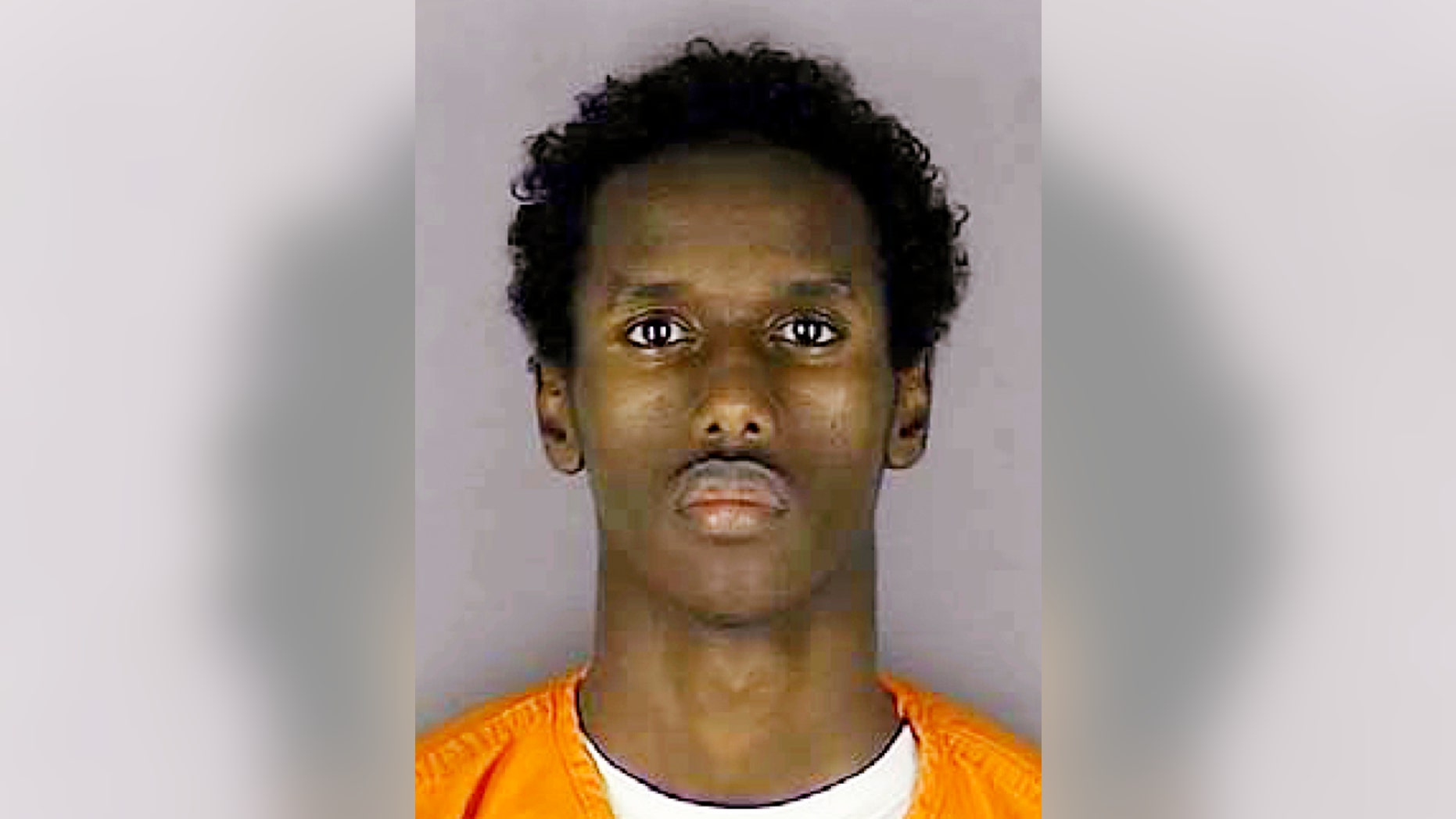 This undated file photo provided by the Hennepin County Sheriff's Office shows Guled Omar, of Minnesota. Omar described as a leader of a group of nine who plotted to travel to Syria to fight for the Islamic State group was sentenced to 35 years in prison Wednesday.