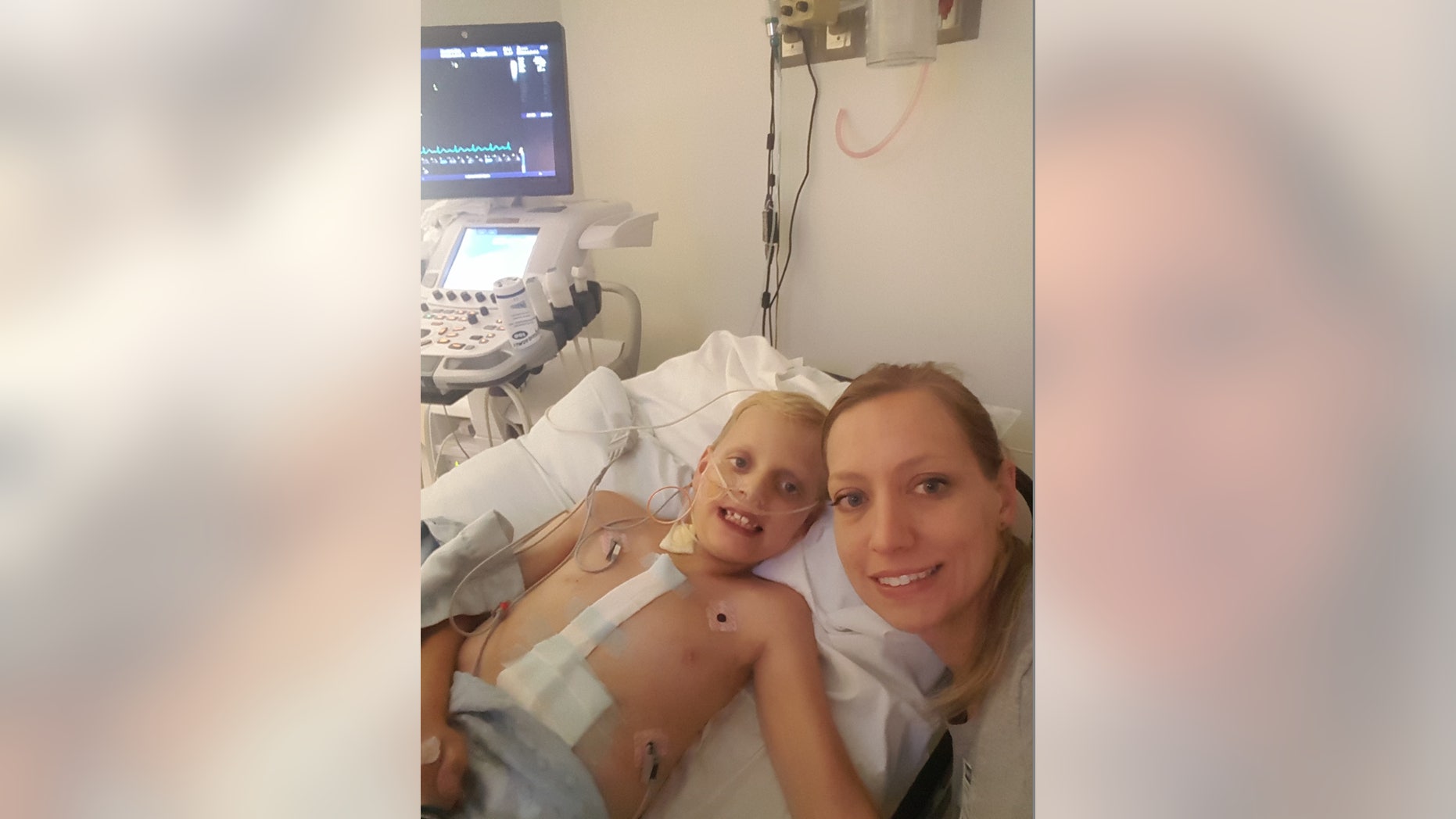 Ethan Bradley, 9, was born with a severe form of Heterotaxy syndrome, a rare defect that affected his heart function and oxygenation levels. His mom, Katrina Bradley (who is pictured here with Ethan), said he's "a completely different kid" after undergoing a 3-D printing-guided surgery in August 2016.