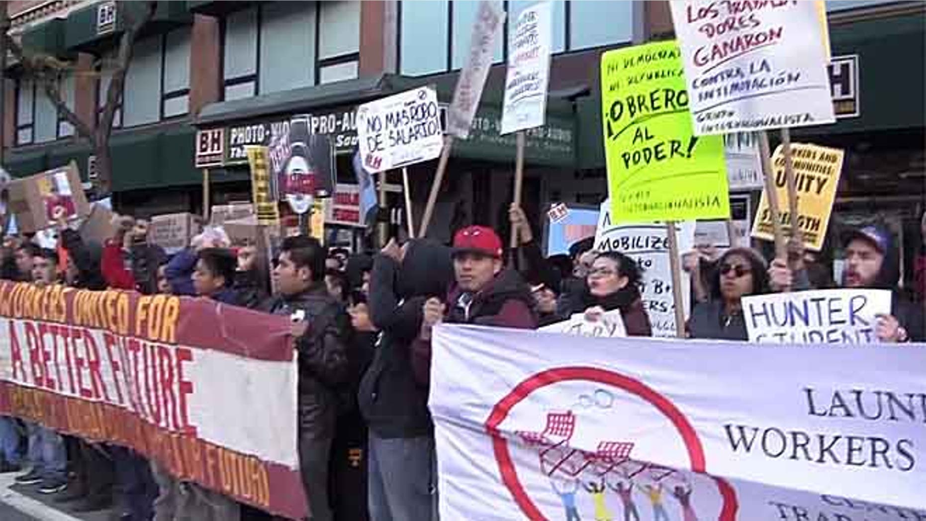 The protest took place on Sunday, Oct. 18, 2015.