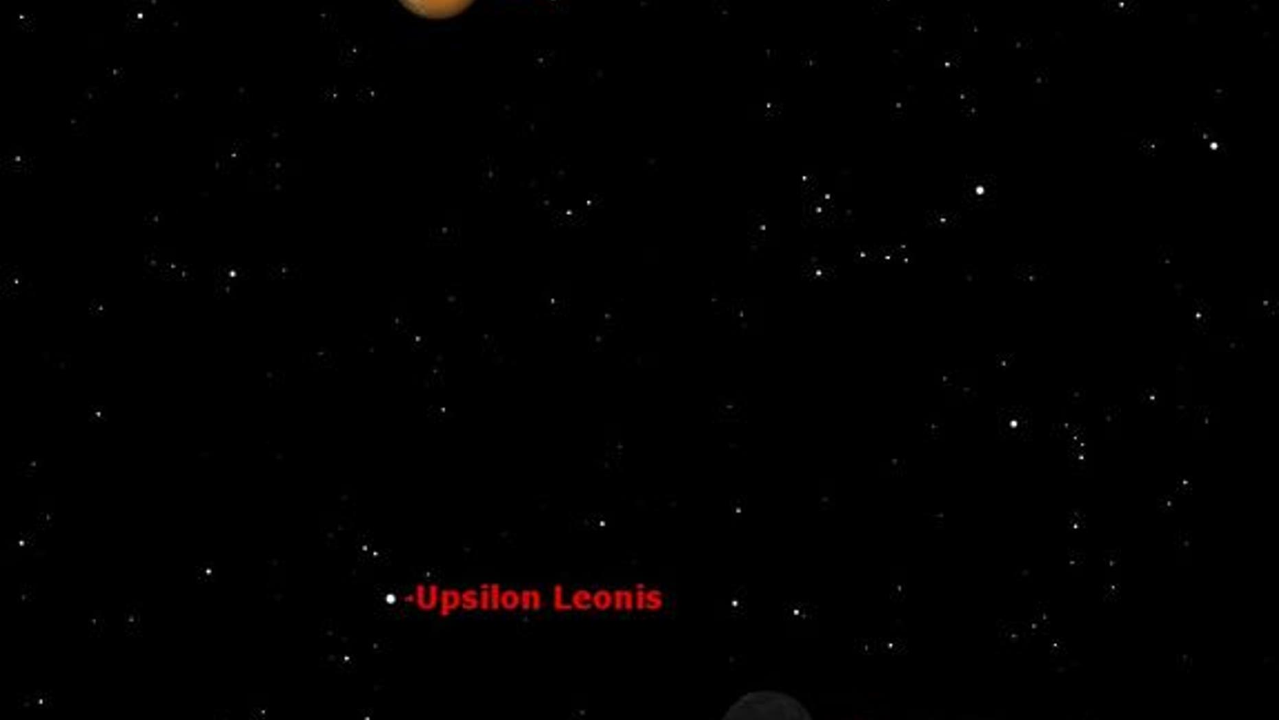 The moon is hiding close to the sun in mid-September 2012, as it reaches its new phase.