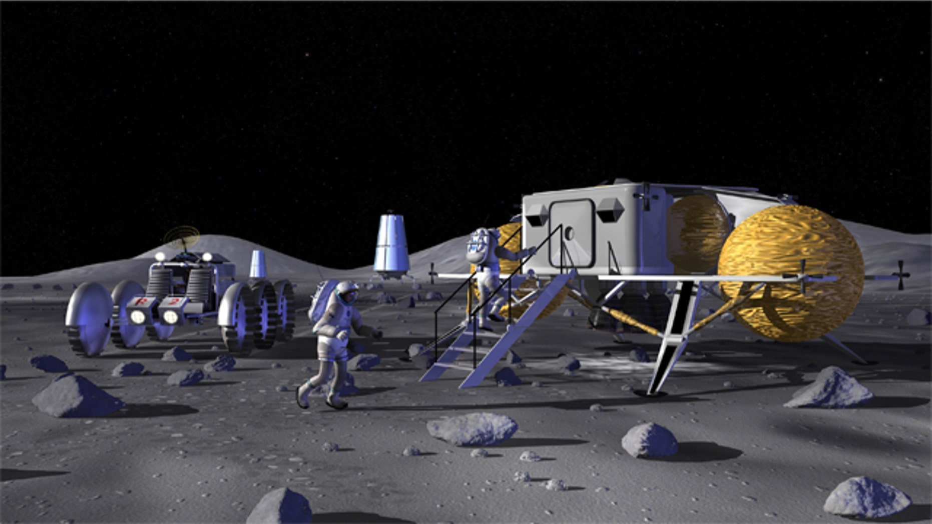 Roscosmos is discussing the possibilities for a permanent moon base with NASA and the European Space Agency.
