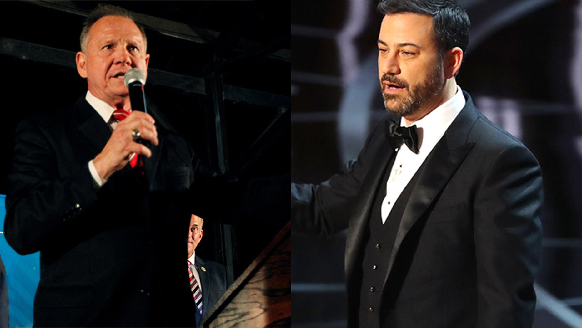 Roy Moore and Jimmy Kimmel are dueling over a stunt at a Baptist church in Alabama.