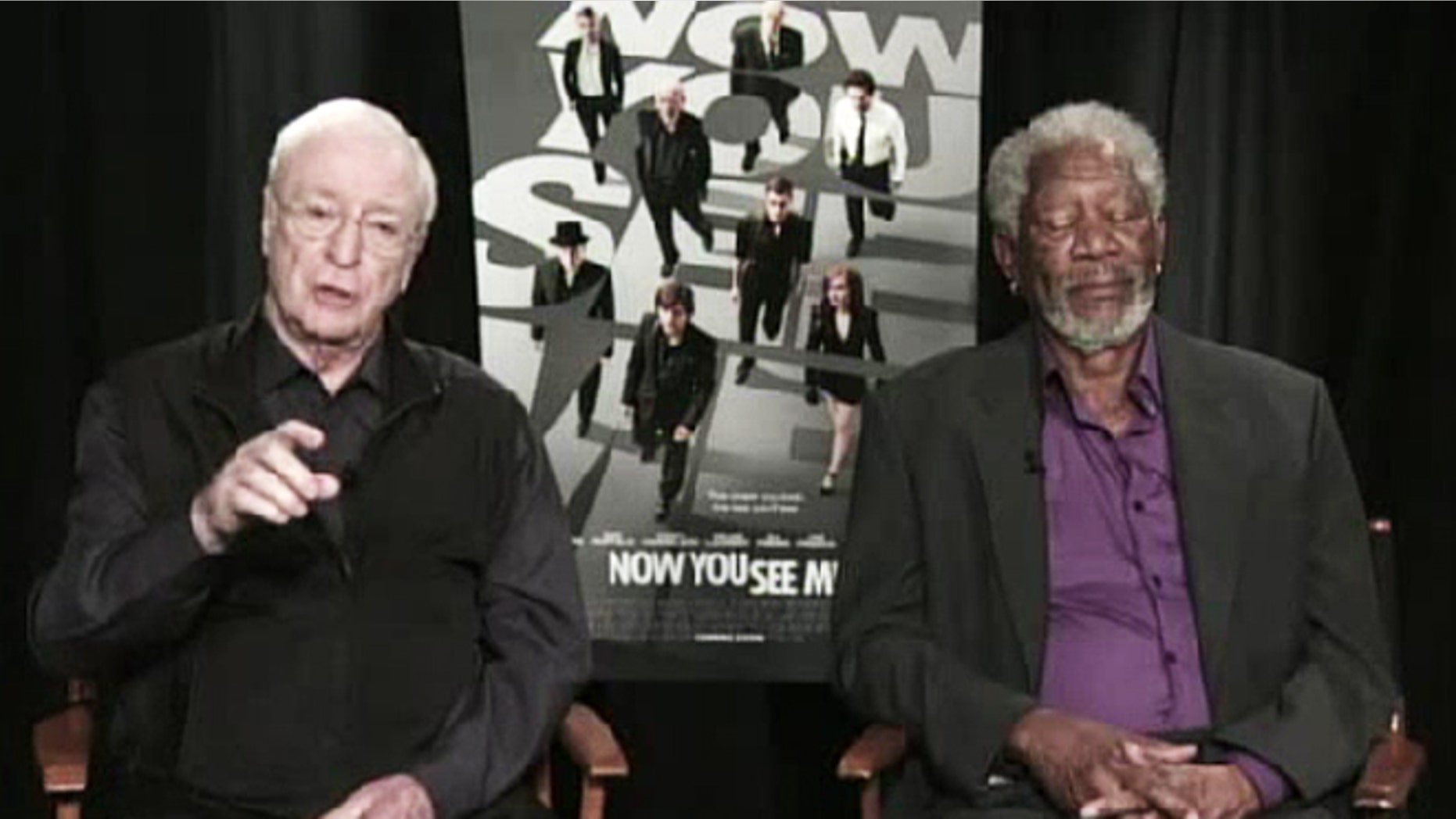 Morgan Freeman appears to fall asleep during a live interview.