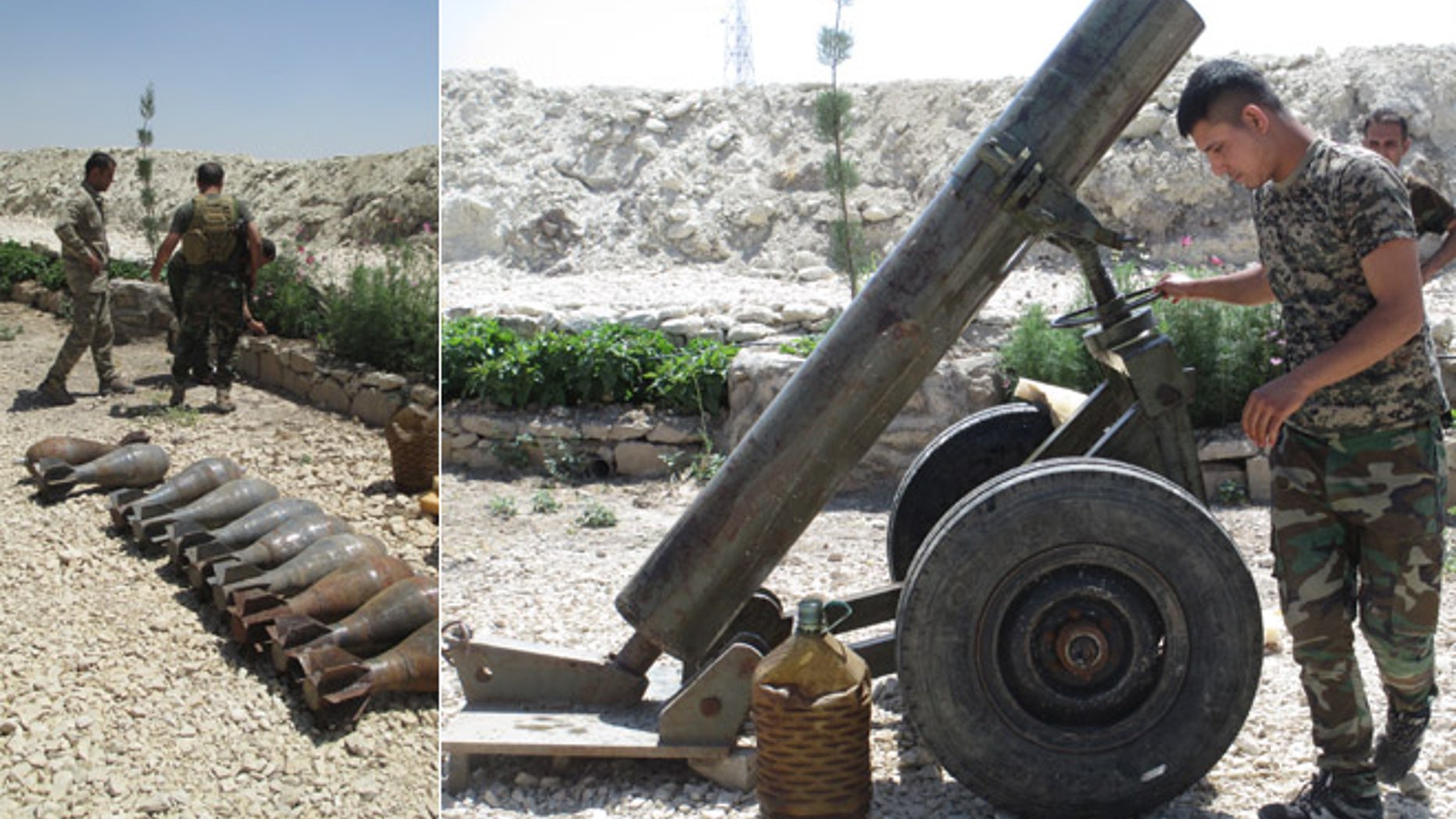 It took the Kurdish fighters days to figure out how to fire the homemade mortar, but when they did, it worked. (FoxNews.com)
