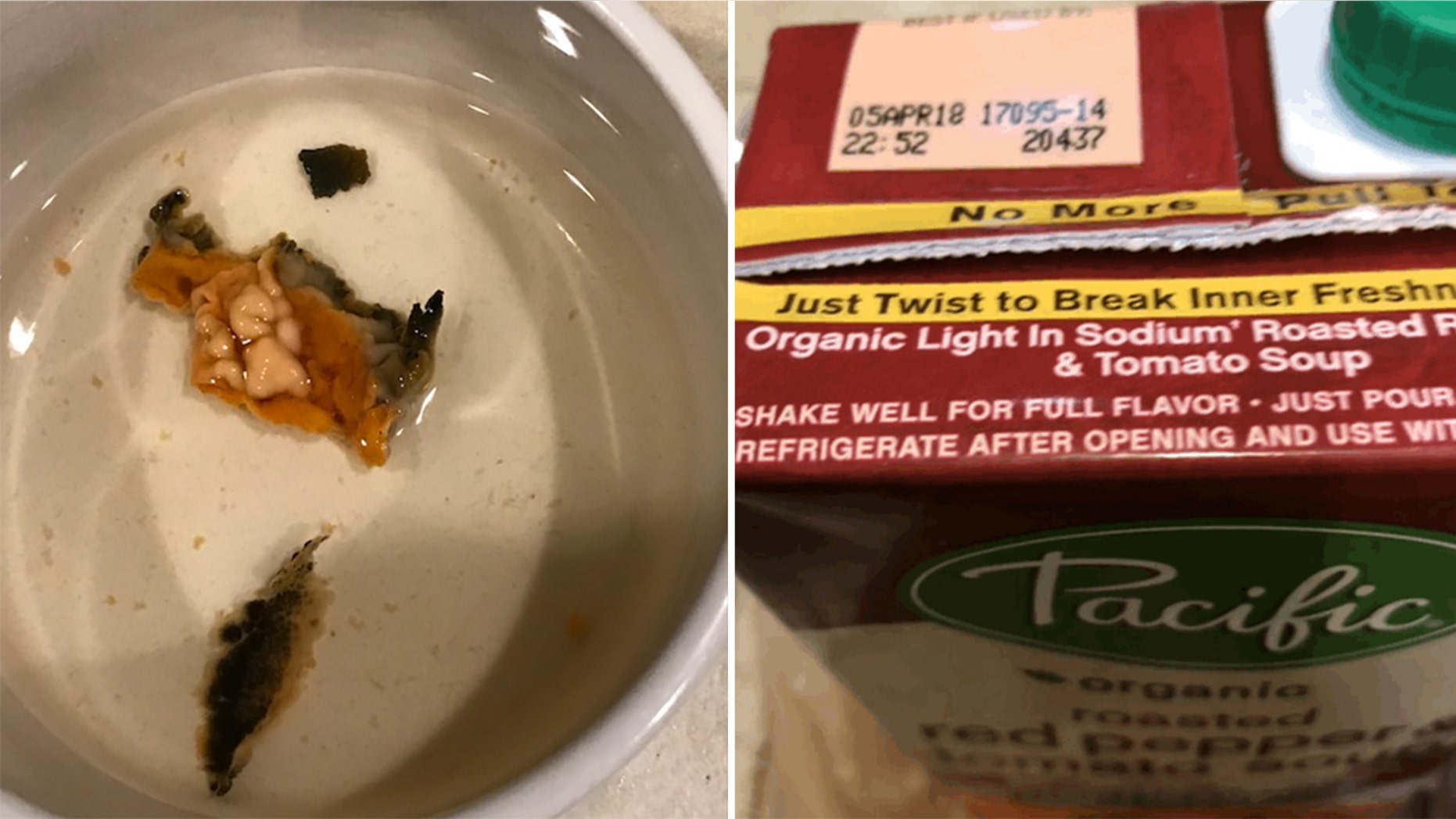 An Oregon woman filed a lawsuit Monday, claiming she found mouse guts in a carton of Pacific Foods soup.