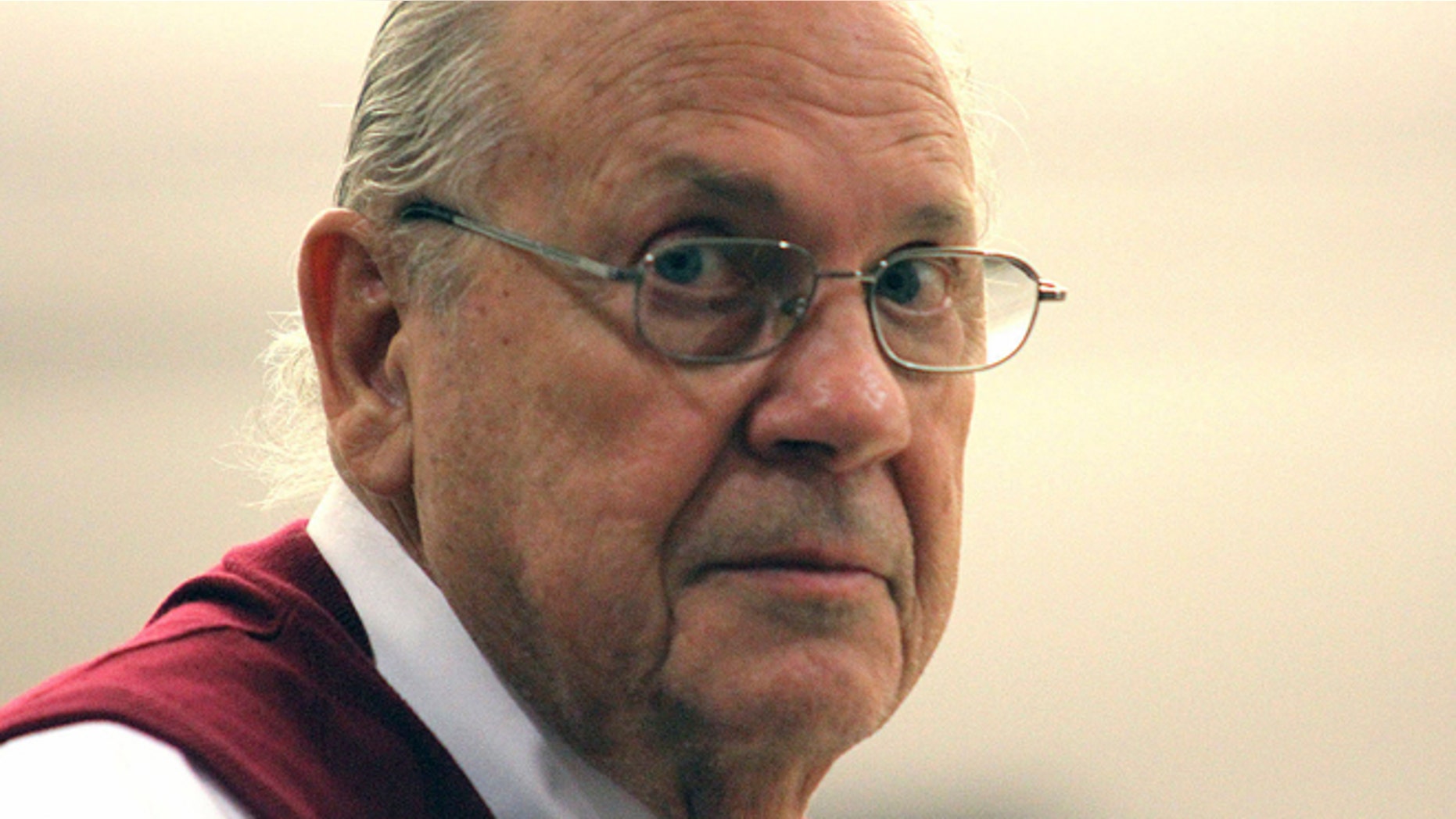Feb. 5, 2014: Curtis Reeves Jr. looks into the gallery during his bail hearing in Dade City, Florida.