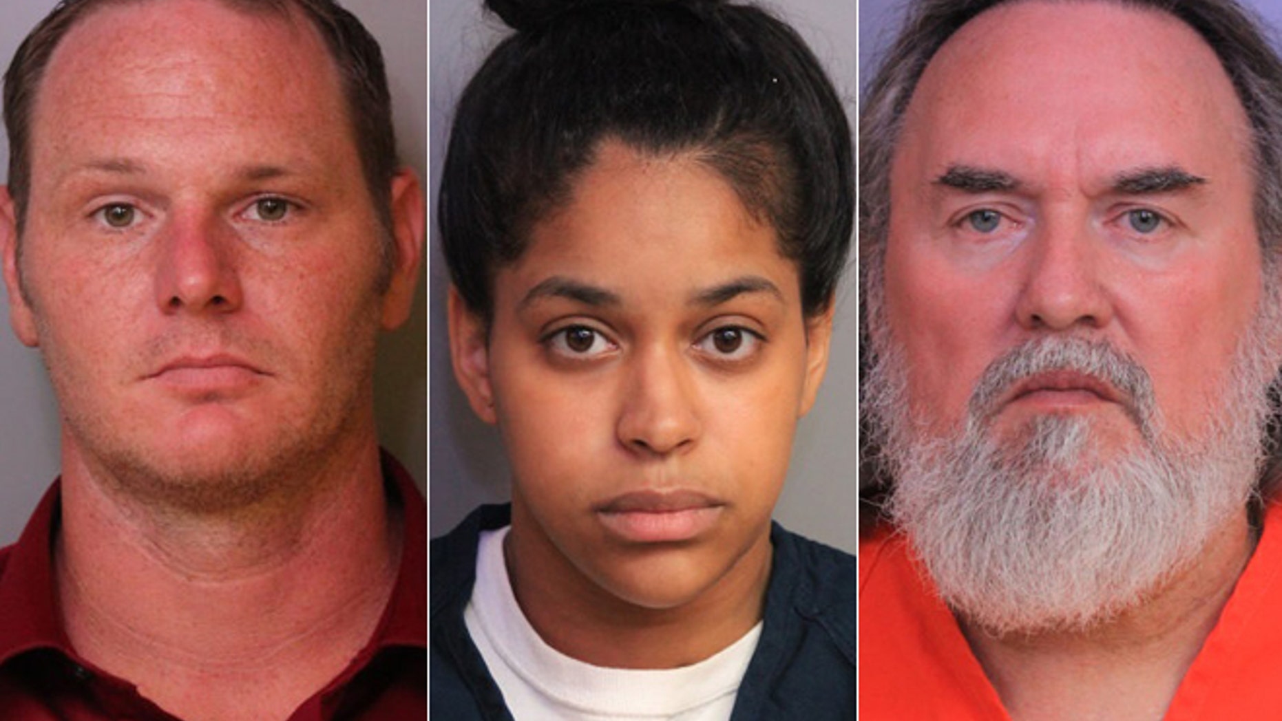 Nathan Higgins, 35, Crucelis Nunez, 23, and Ruandall Tooko, 58. (Lakeland Police Department)