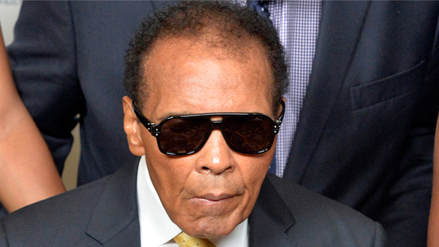 Sept. 27, 2014: Muhammad Ali is shown before the Ali Humanitarian Awards ceremony in Louisville, Ky.