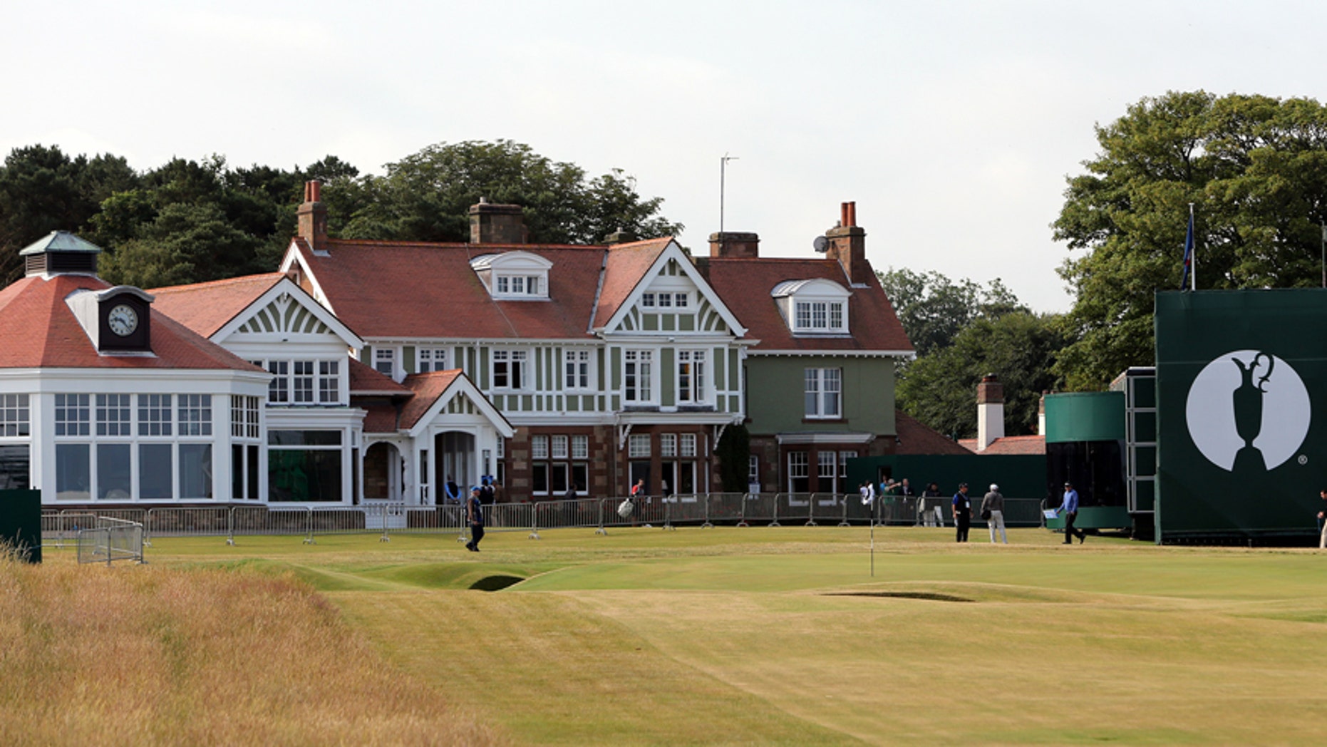 July 14, 2013: The clubhouse at Muirfield golf course in Muirfield, Scotland.