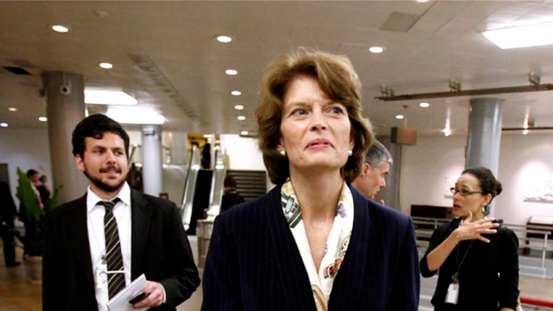 Nov. 16: Sen. Lisa Murkowski is seen on Capitol Hill in Washington.
