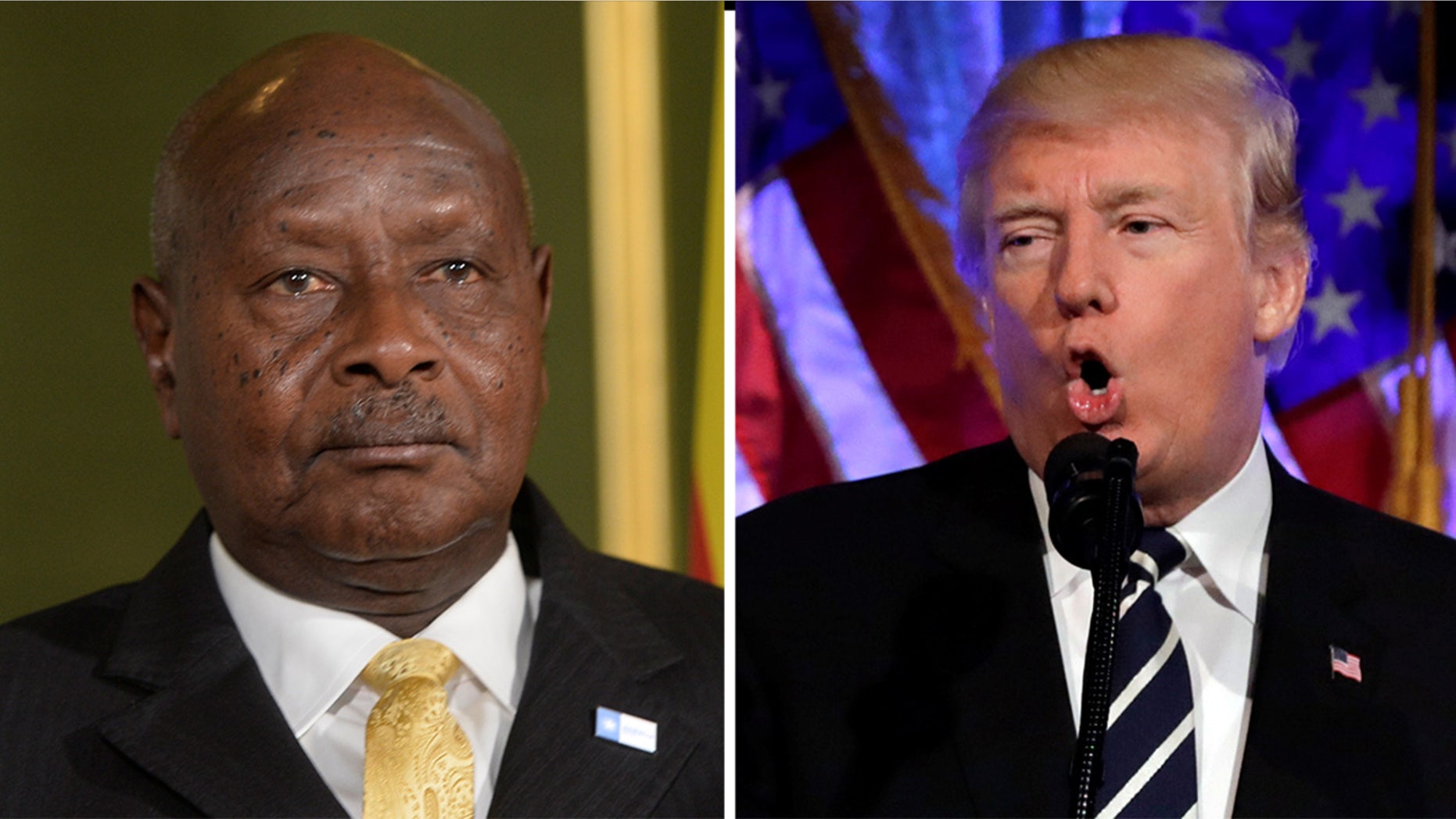 Ugandan President Yoweri Museveni says he loves President Trump for not mincing words.