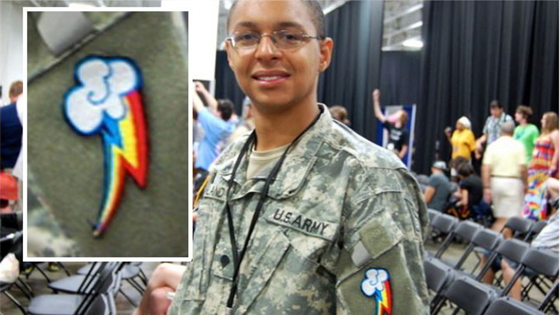 National Guardsman identified as Darius attended a recent "Brony" convention.