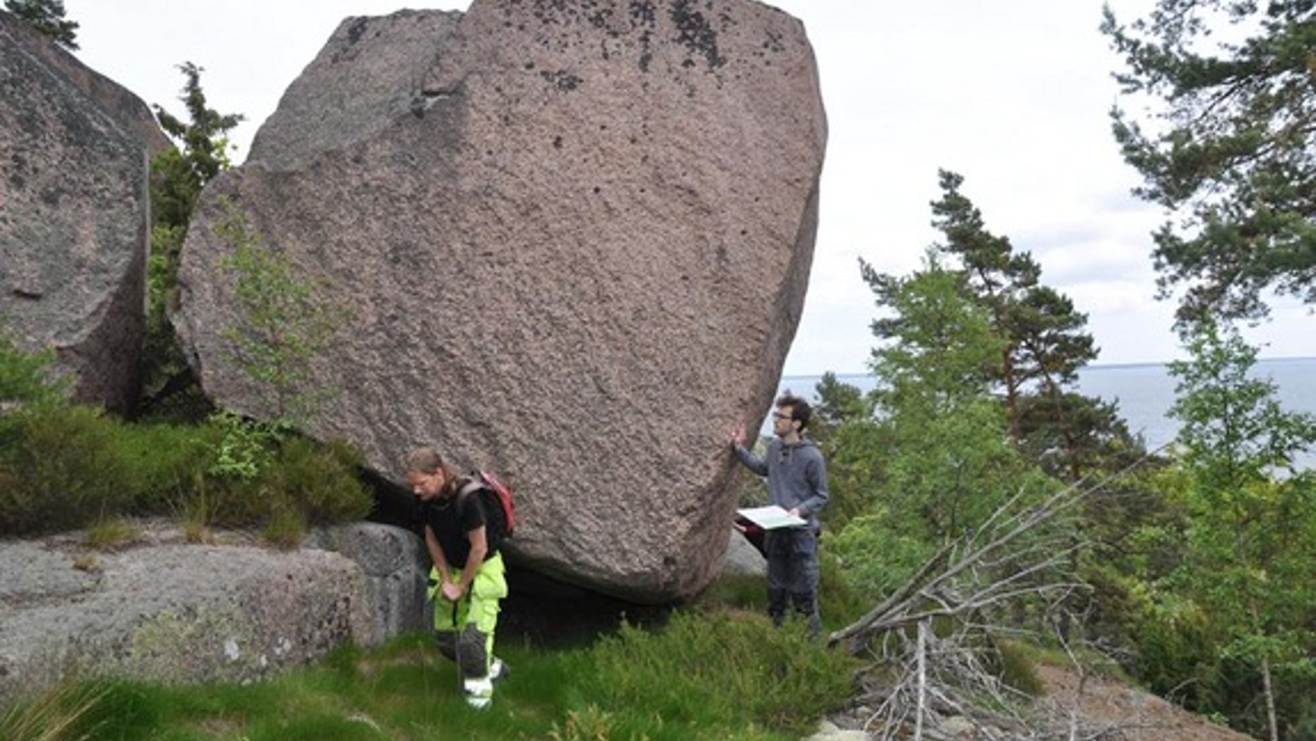 Archaeologists work on the island off Sweden where they discovered evidence of Stone Age rituals. The island has long been linked with tales of witchcraft, supernatural powers and curses.
