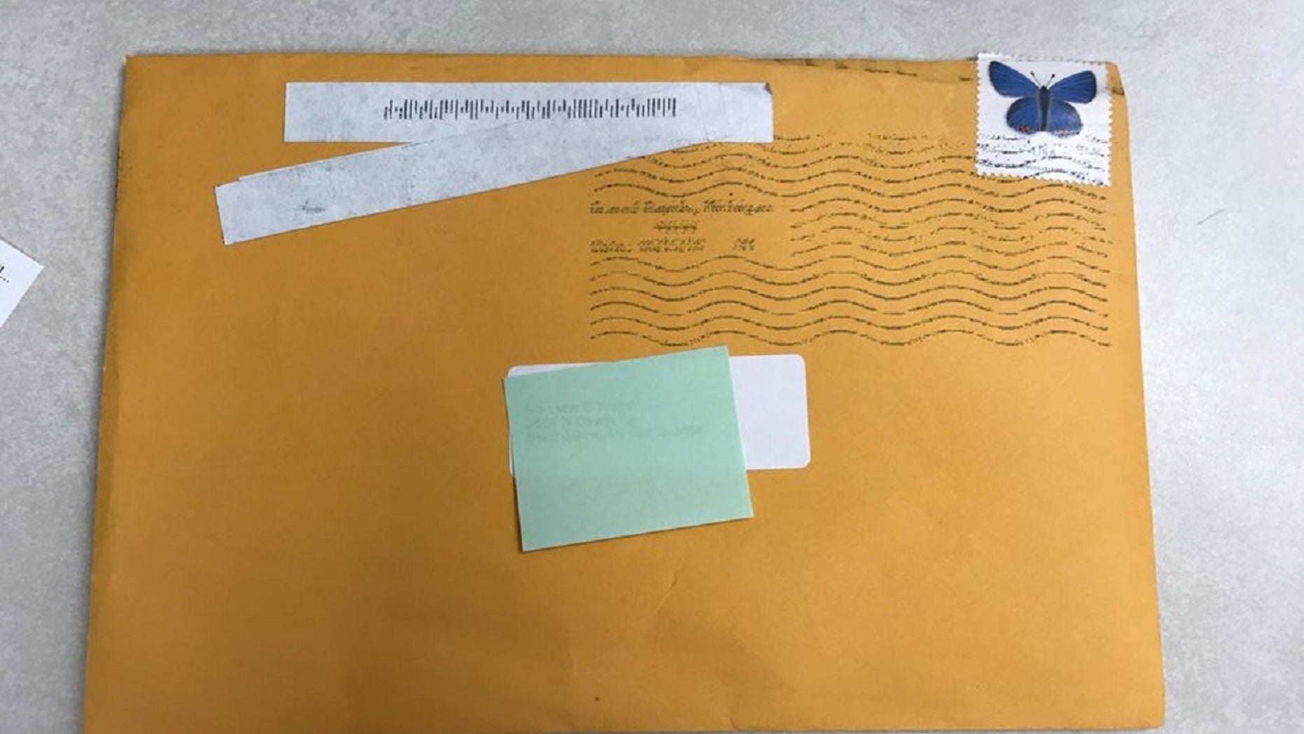 Police in St. Johns, Michigan, announced on Facebook this week that several people have received similar envelopes in the mail.