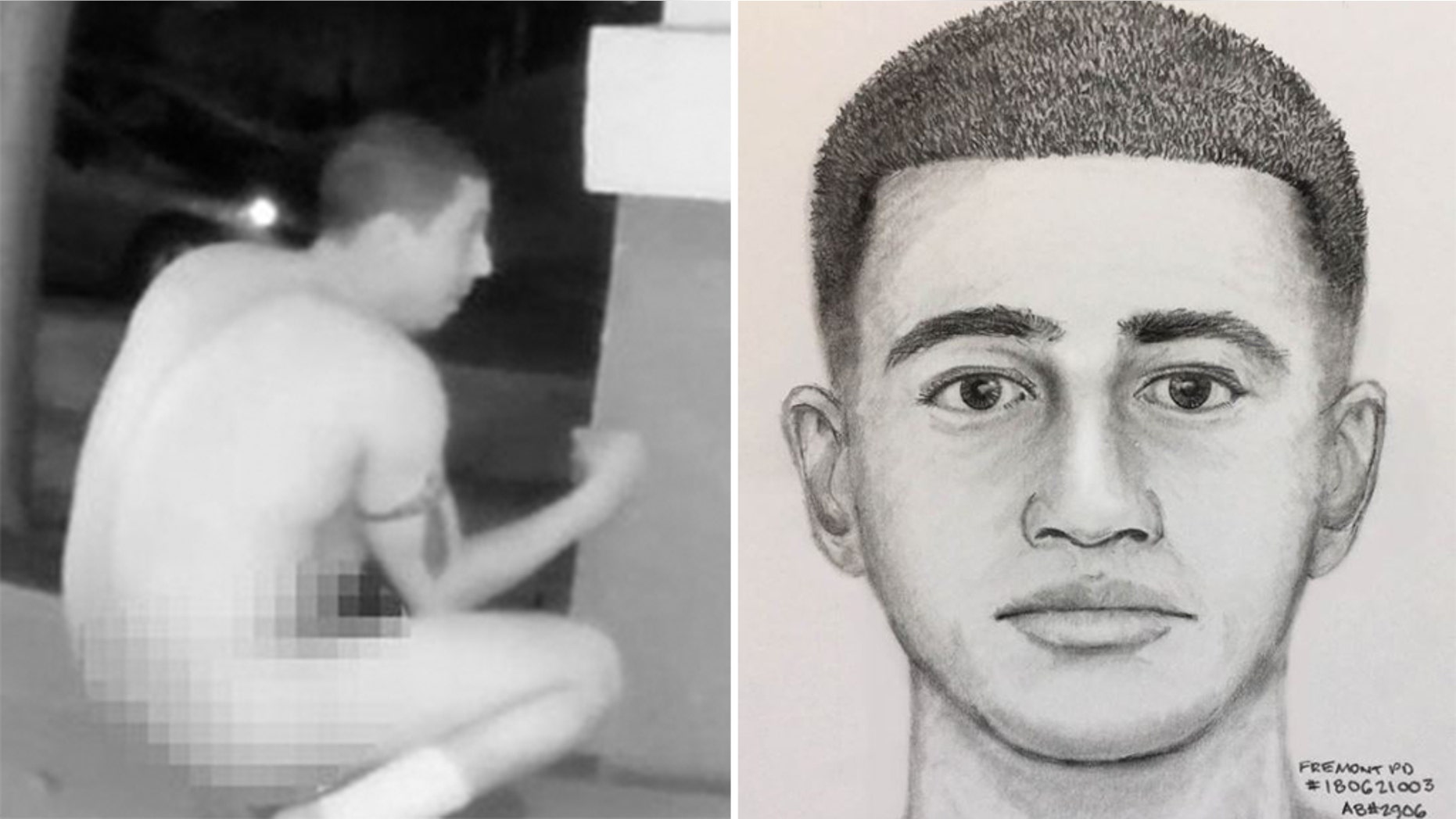 Authorities are seeking a suspect in California connected with multiple indecent exposure incidents. (Pleasanton and Fremont Police Department)