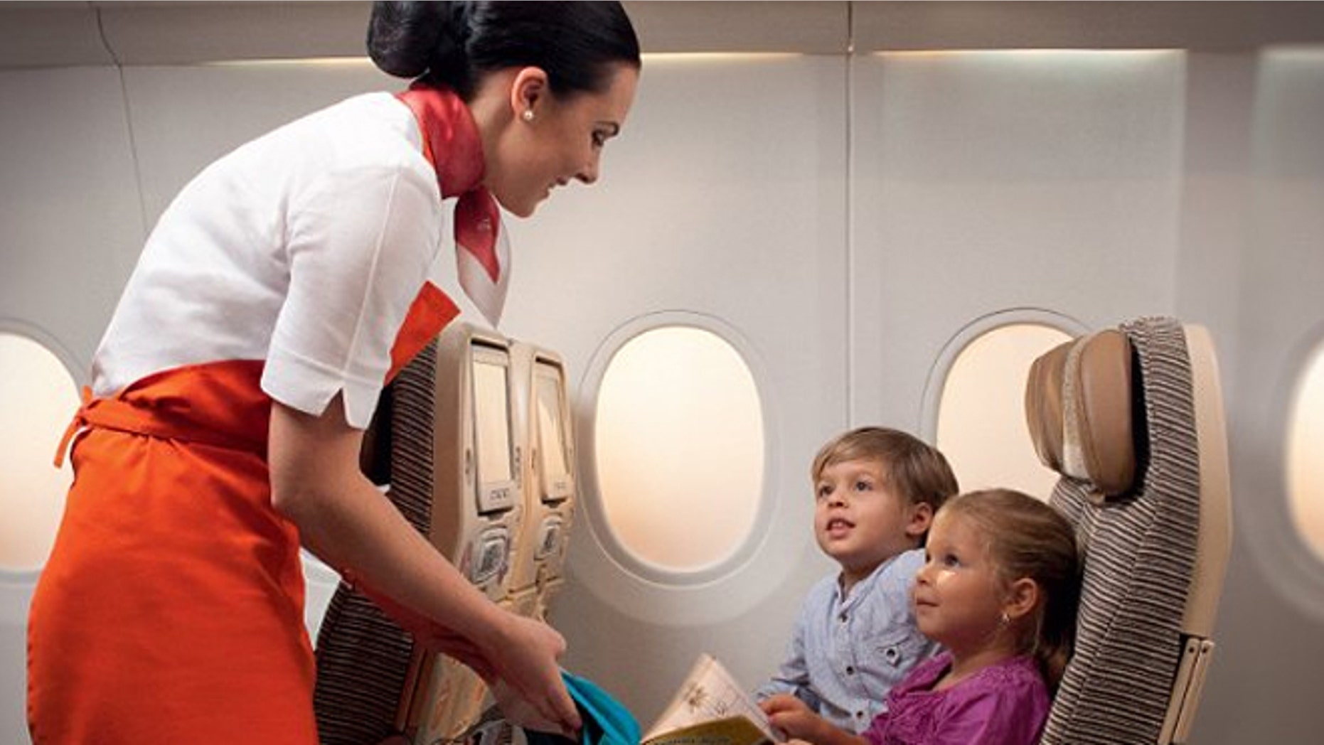 The specially-trained flight attendants will help keep occupied with games, crafts and magic tricks.