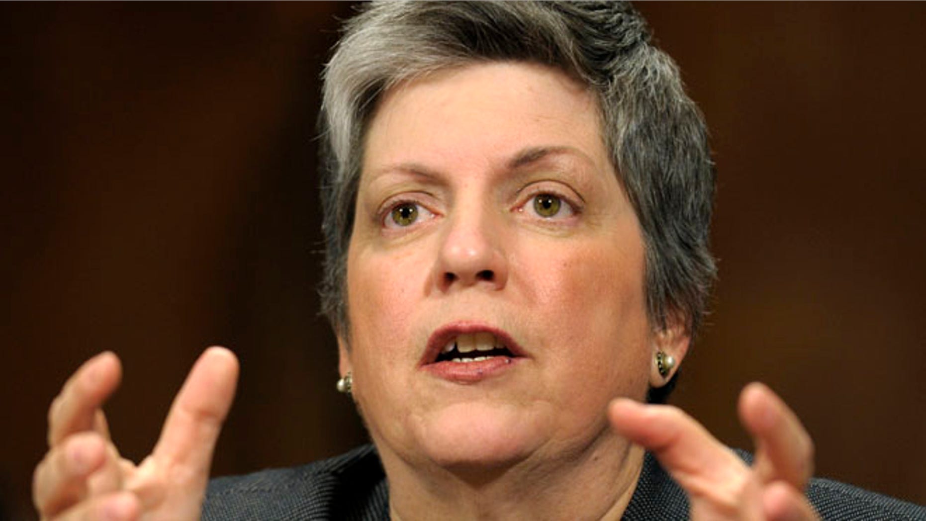 April 25, 2012: Homeland Security Secretary Janet Napolitano testifies on Capitol Hill in Washington.