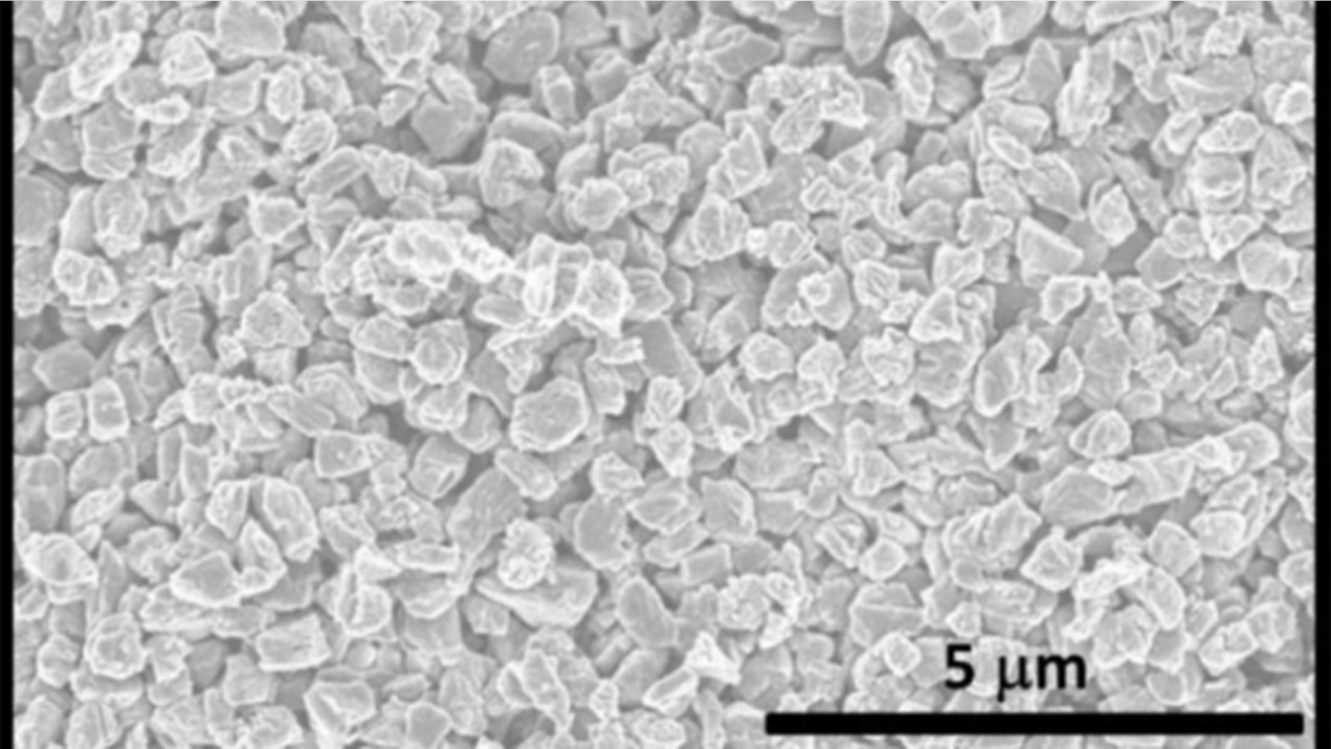 This is a scanning electron microscopy image of microdiamonds made using the new technique. (North Carolina State University)