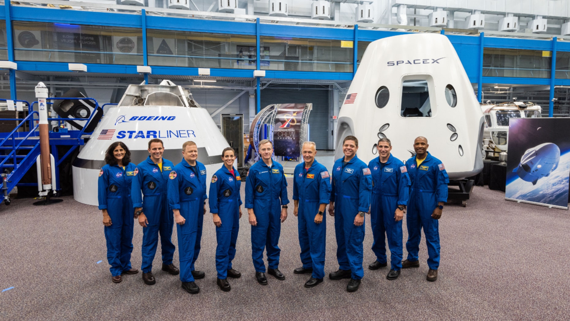NASA names nine 'American hero' astronauts for SpaceX, Boeing missions