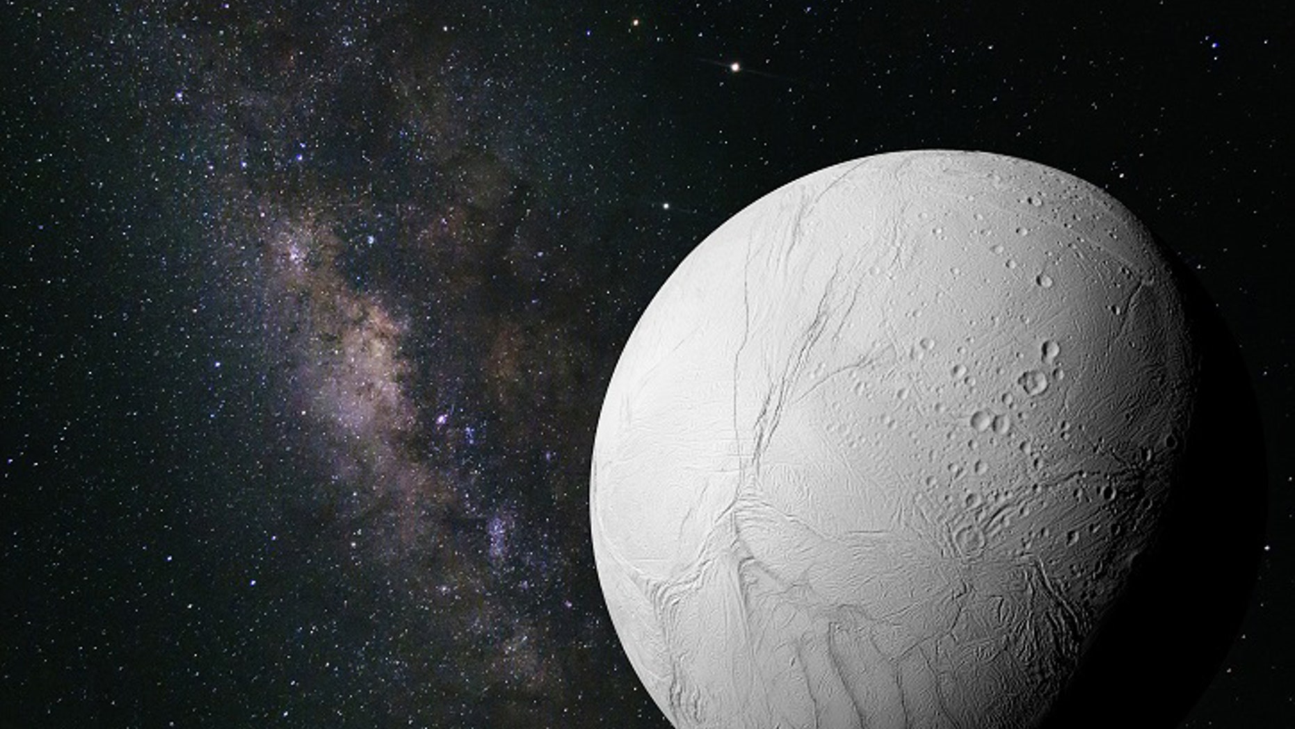 Saturn's moon Enceladus (NASA)