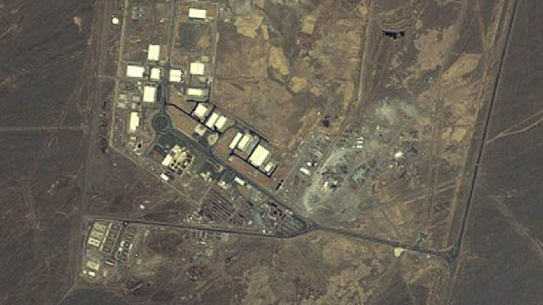 An aerial view of Iran's nuclear facility in Natanz.