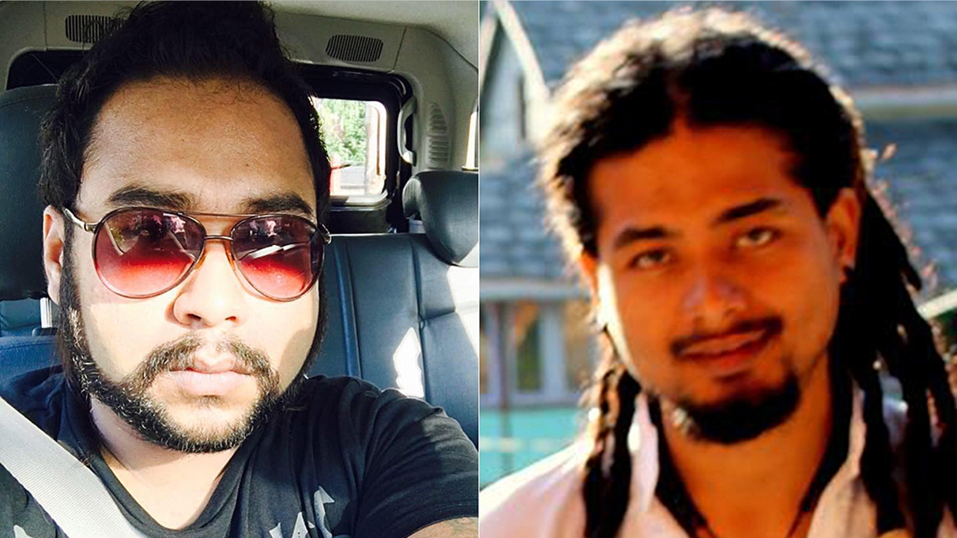 Abijeet Nath, left, and Nilotpal Das, right, stopped to ask for directions when a mob attacked them.